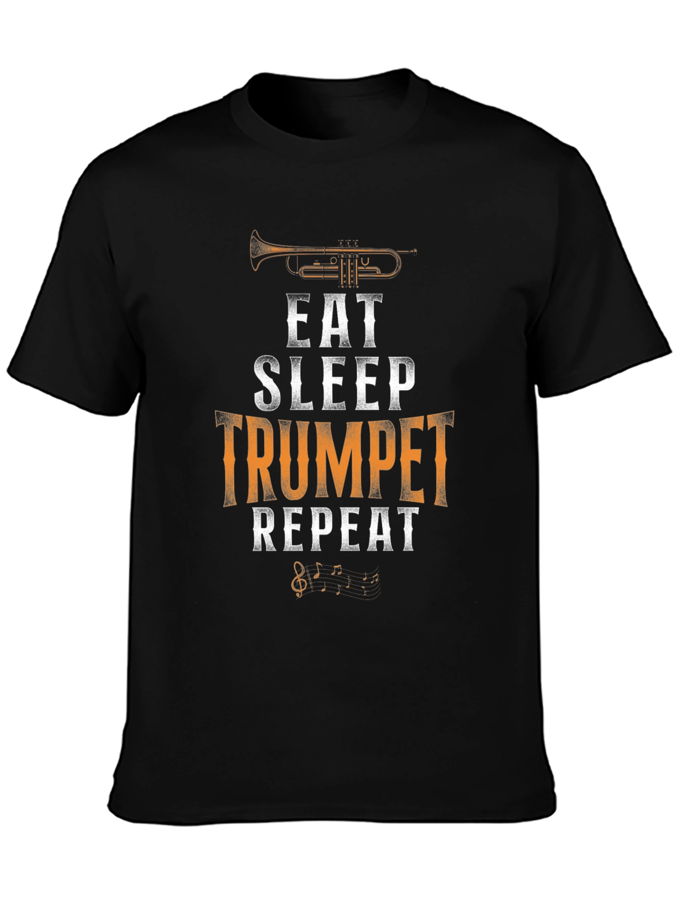 Eat Sleep Trumpet Repeat Graphic Tee