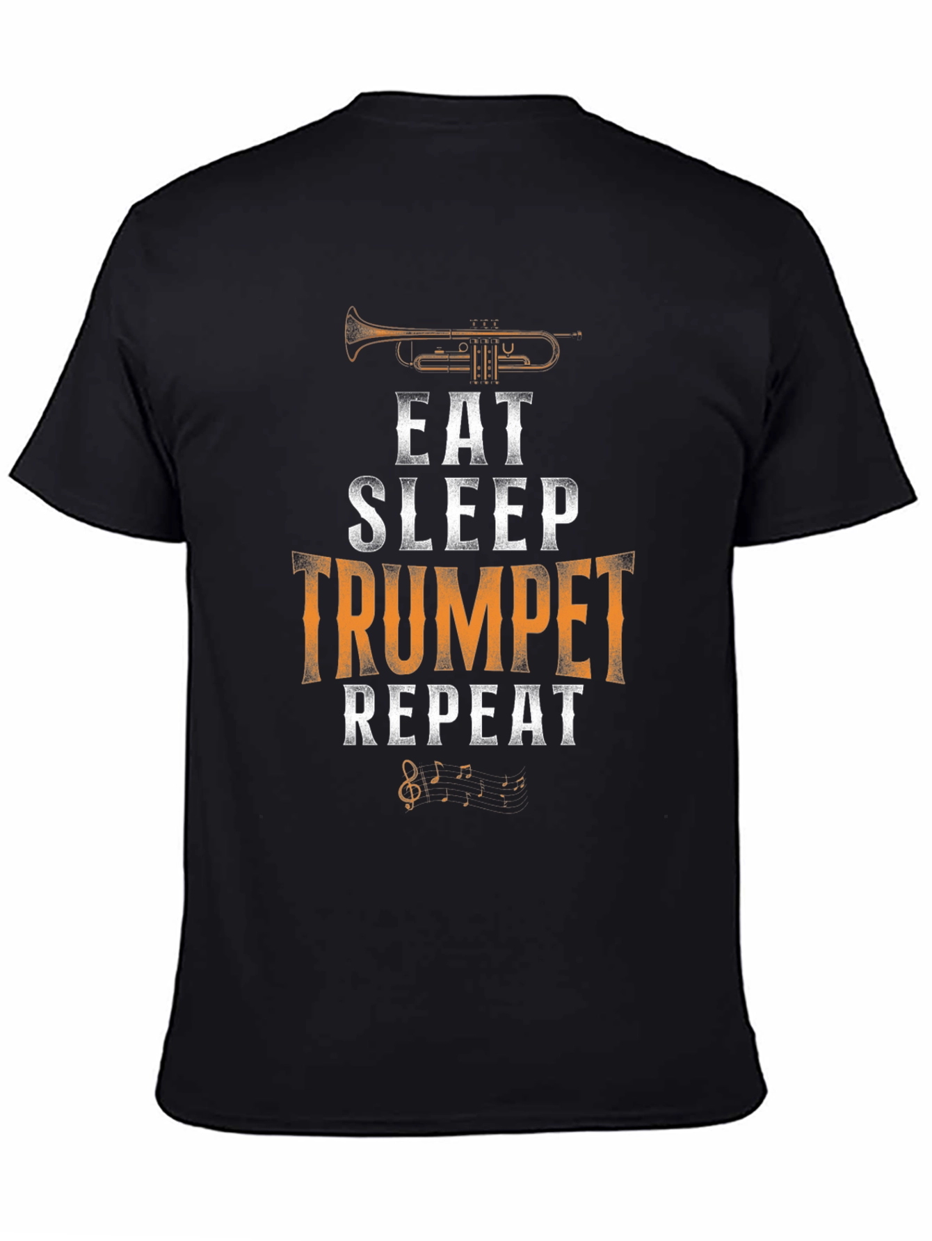 Eat Sleep Trumpet Repeat Graphic Tee