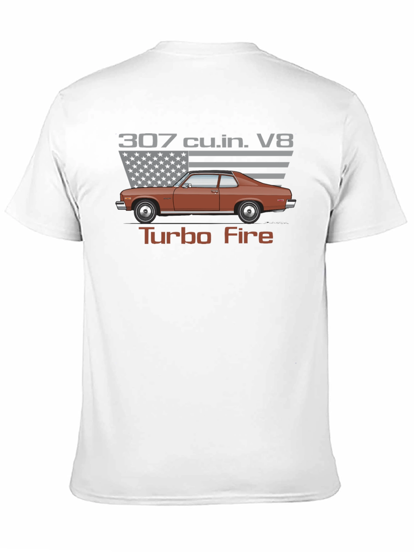 307 Turbo Fire V8 Classic Car T-Shirt
