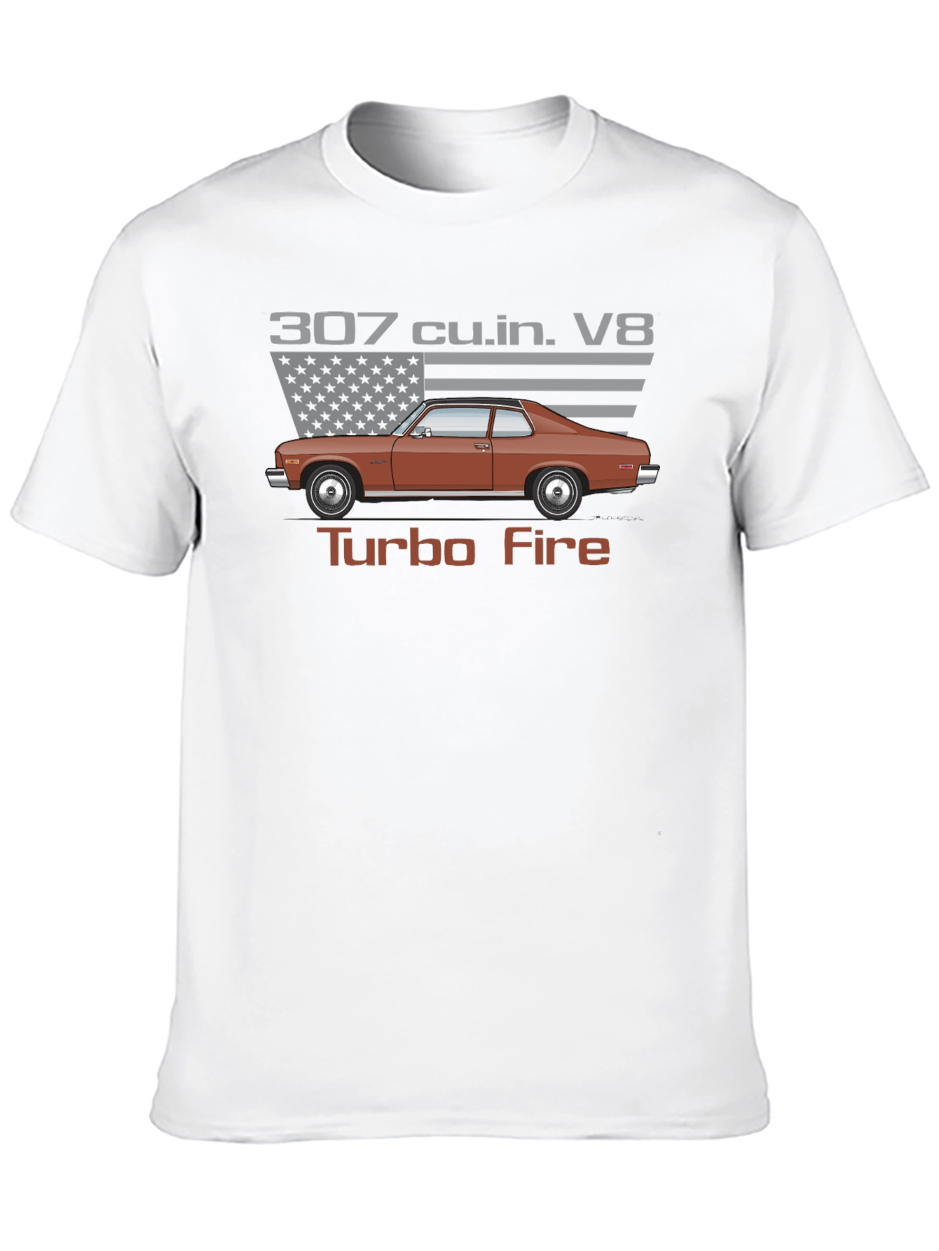 307 Turbo Fire V8 Classic Car T-Shirt
