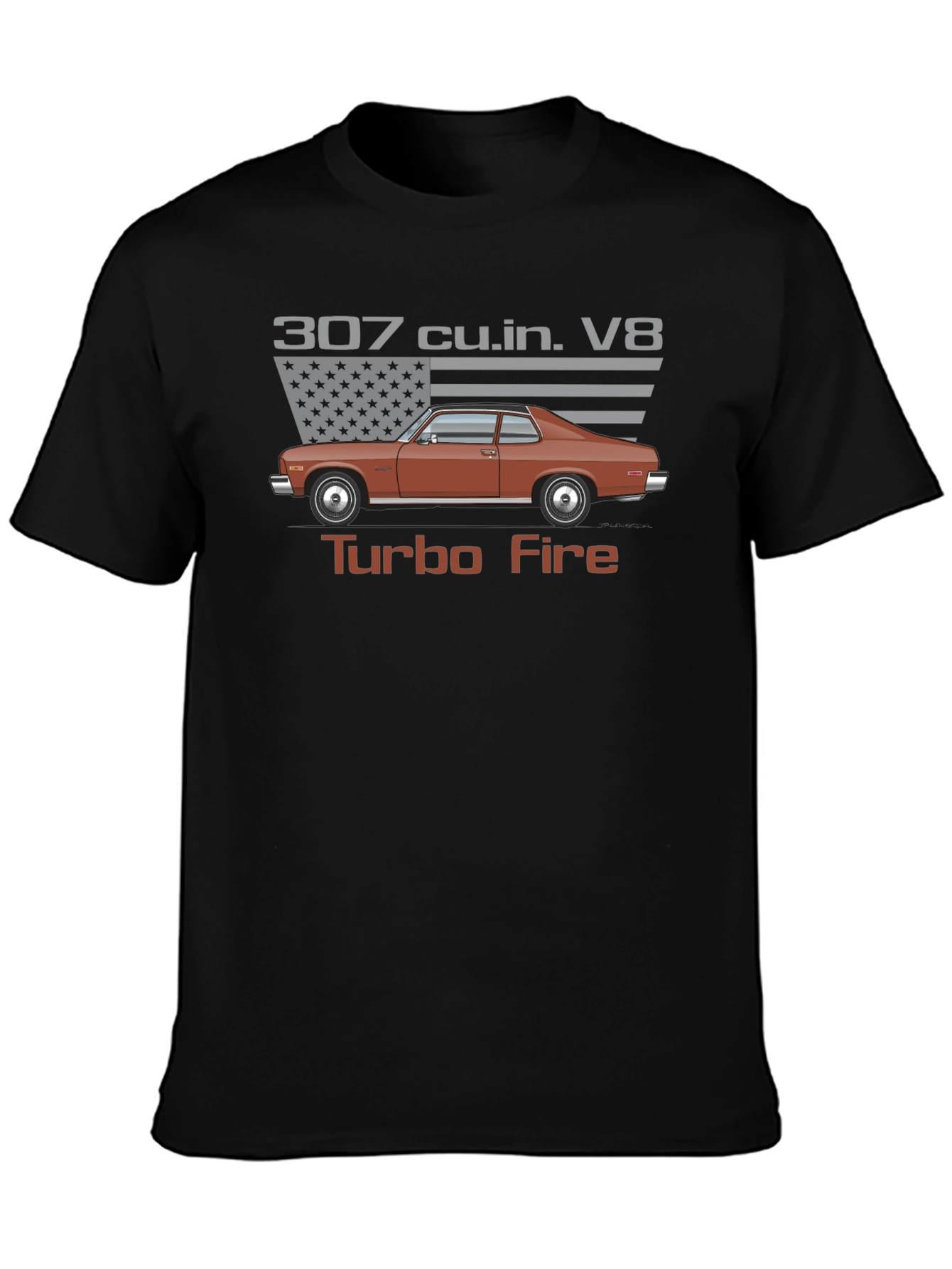 307 Turbo Fire V8 Classic Car T-Shirt