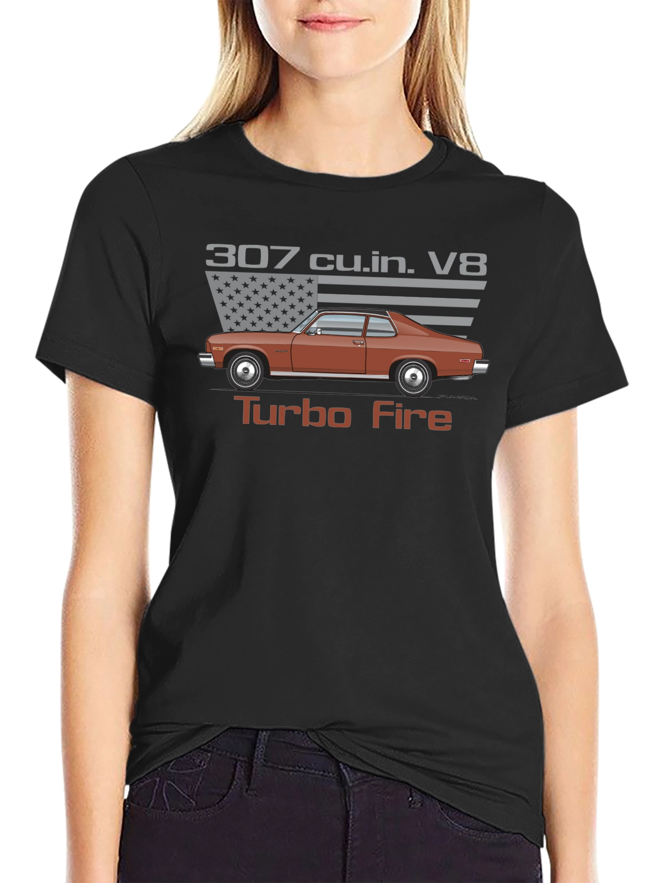307 Turbo Fire V8 Classic Car T-Shirt