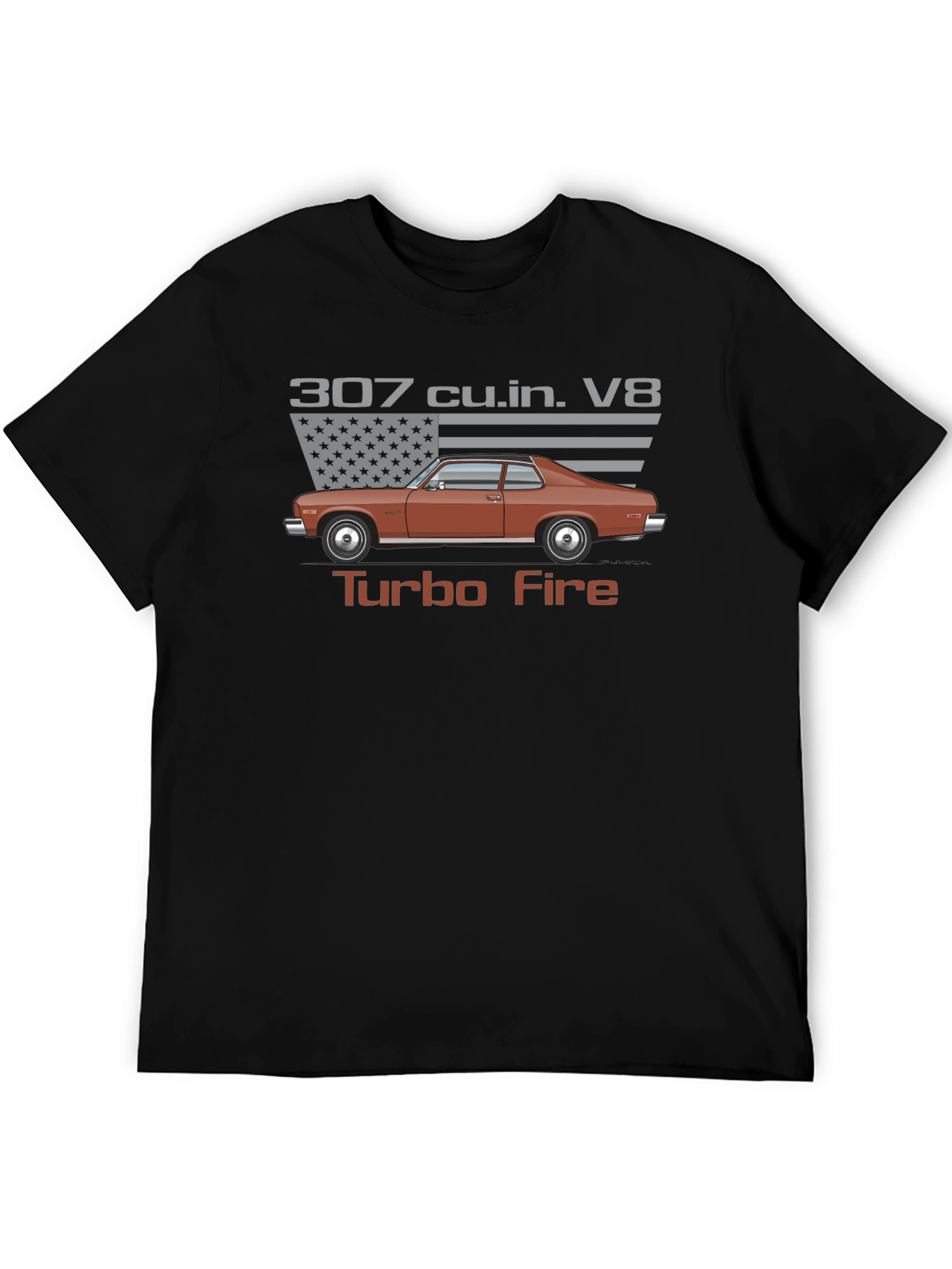 307 Turbo Fire V8 Classic Car T-Shirt