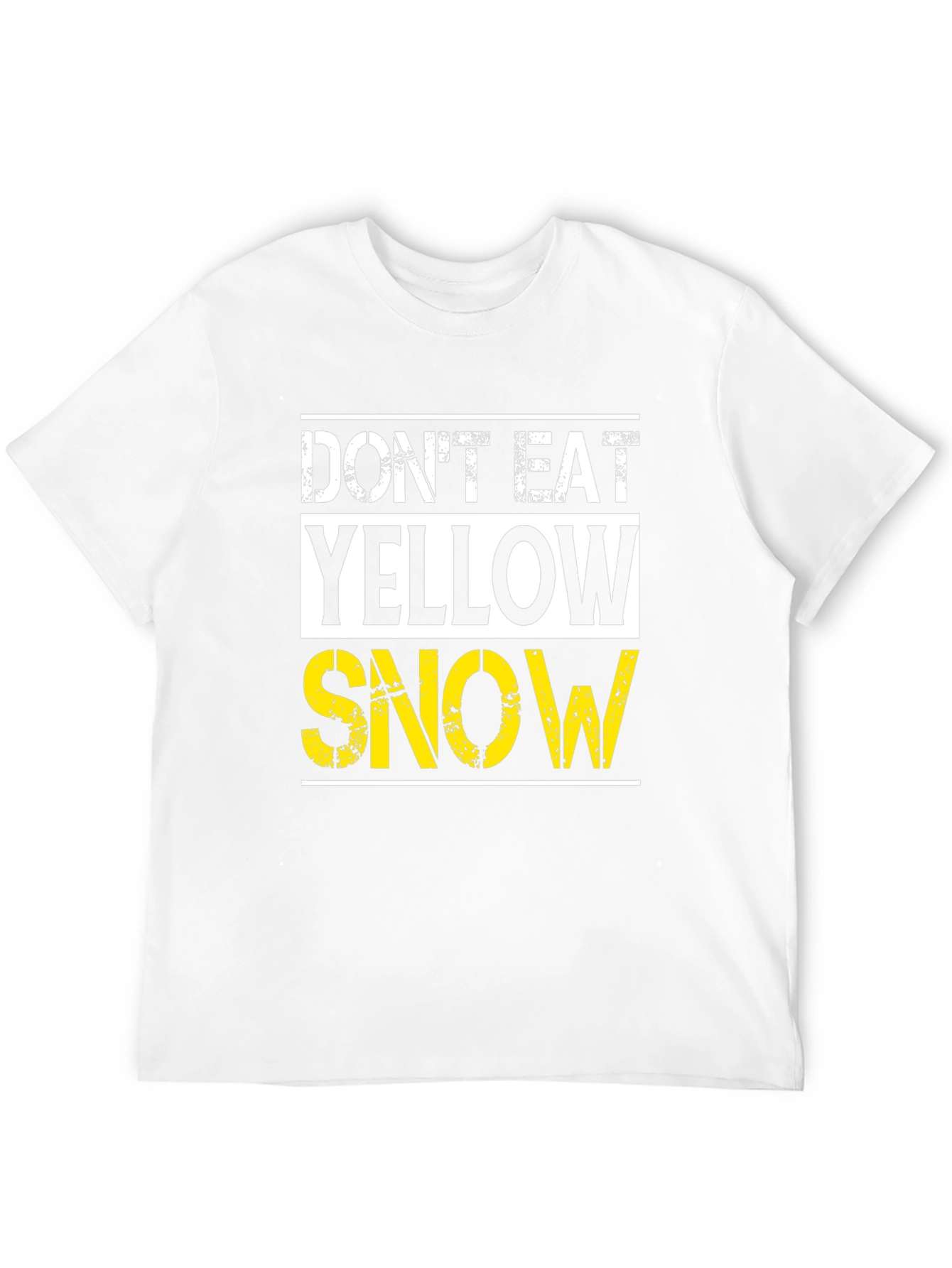 Dont Eat Yellow Snow Graphic Tee - Black