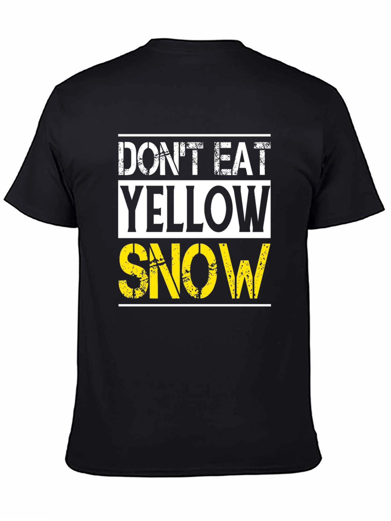 Dont Eat Yellow Snow Graphic Tee - Black