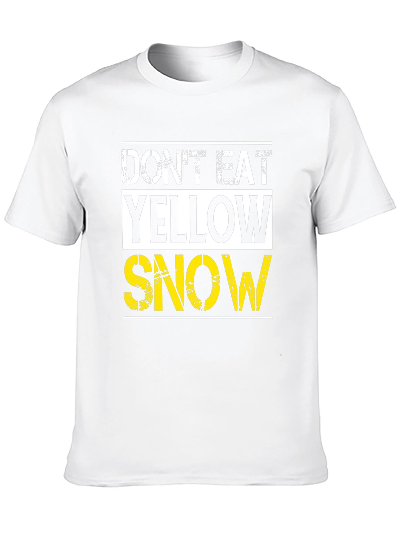 Dont Eat Yellow Snow Graphic Tee - Black