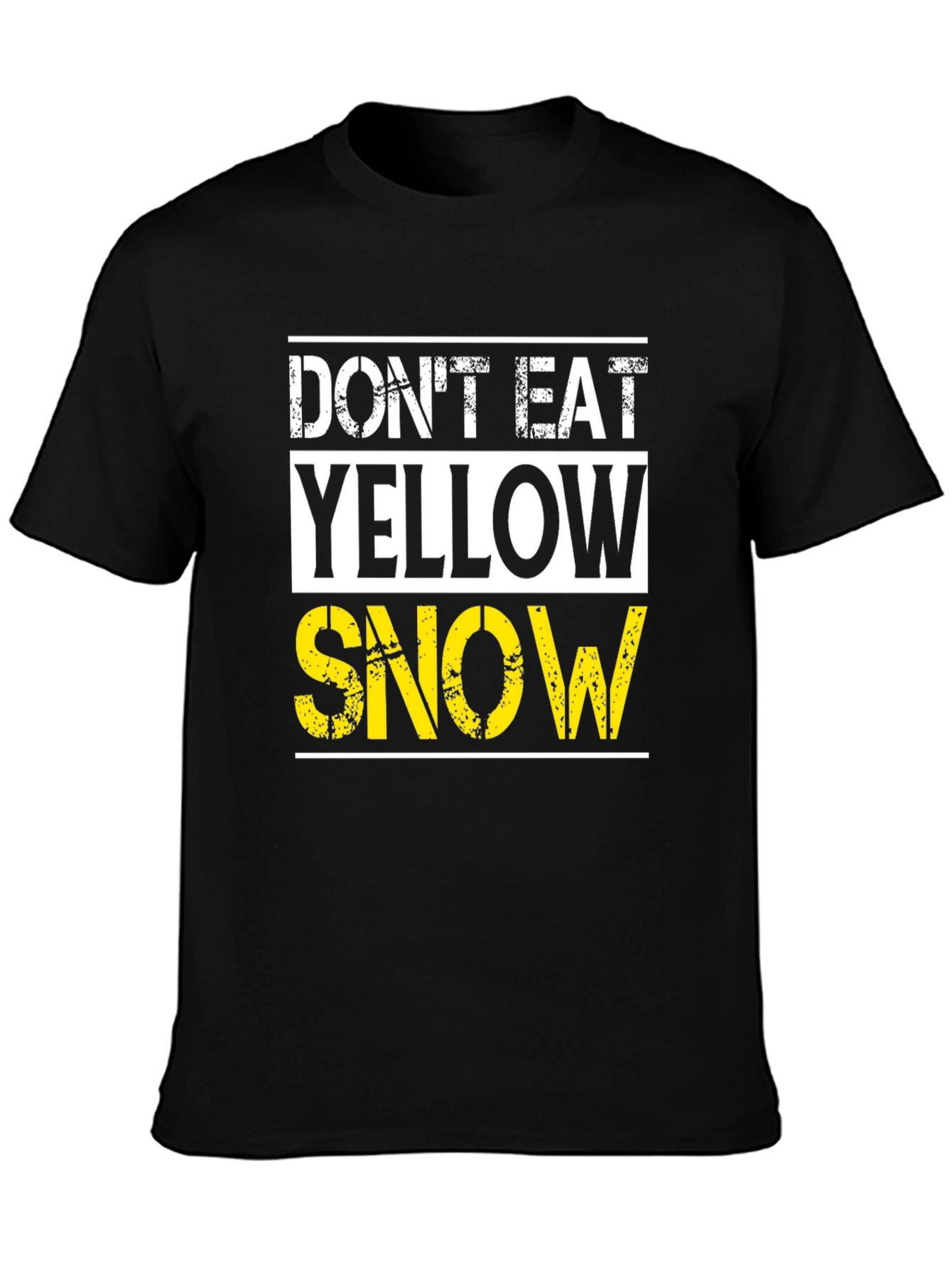 Dont Eat Yellow Snow Graphic Tee - Black