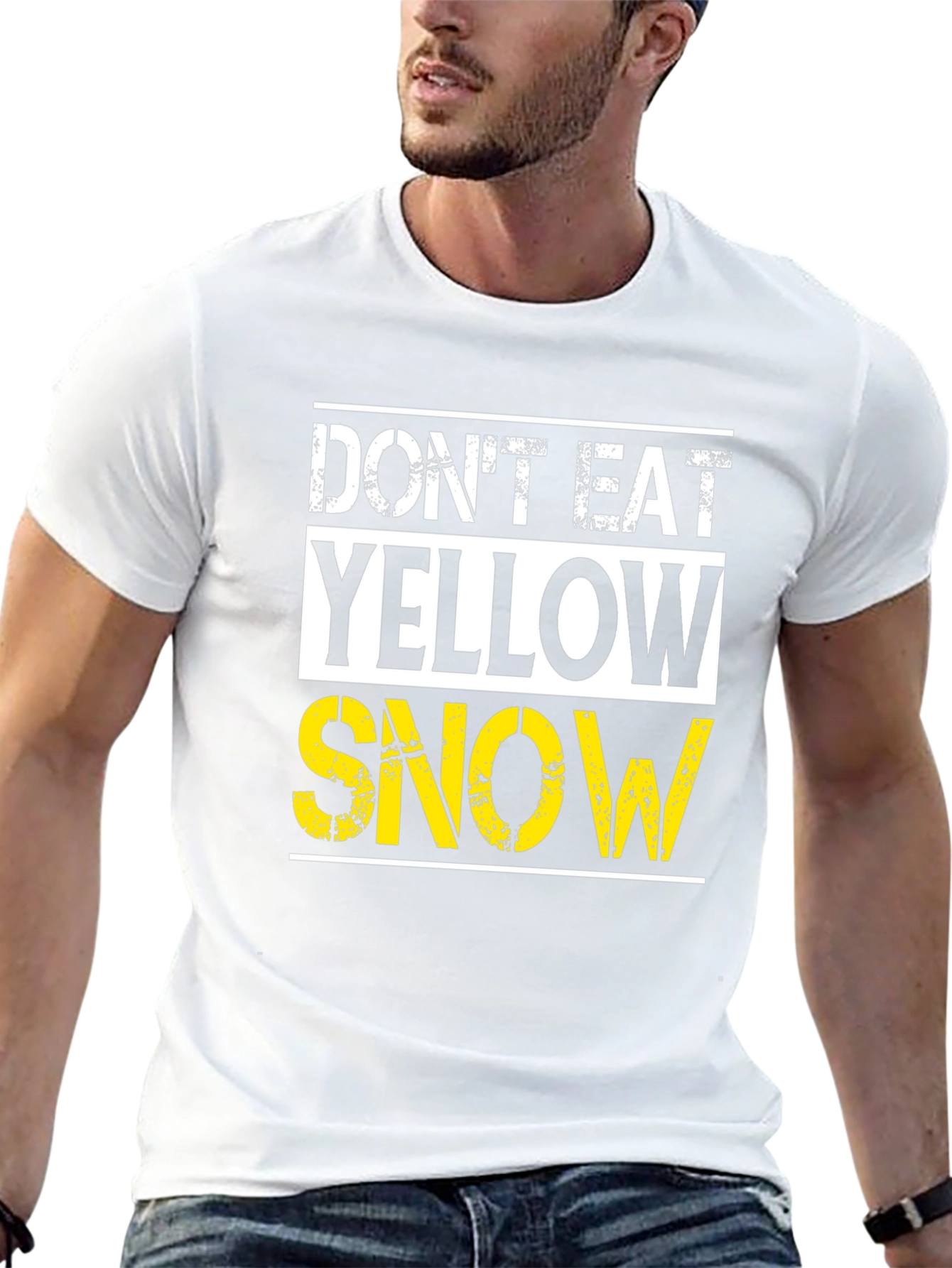 Dont Eat Yellow Snow Graphic Tee - Black