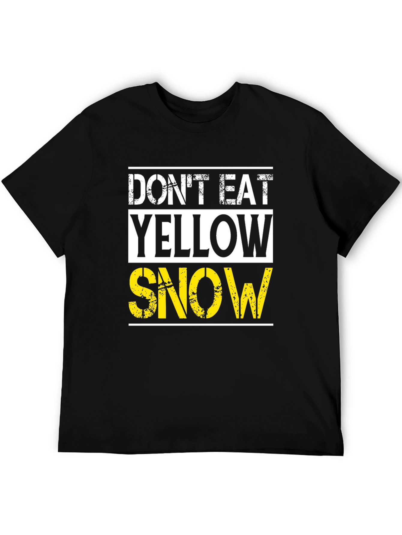 Dont Eat Yellow Snow Graphic Tee - Black