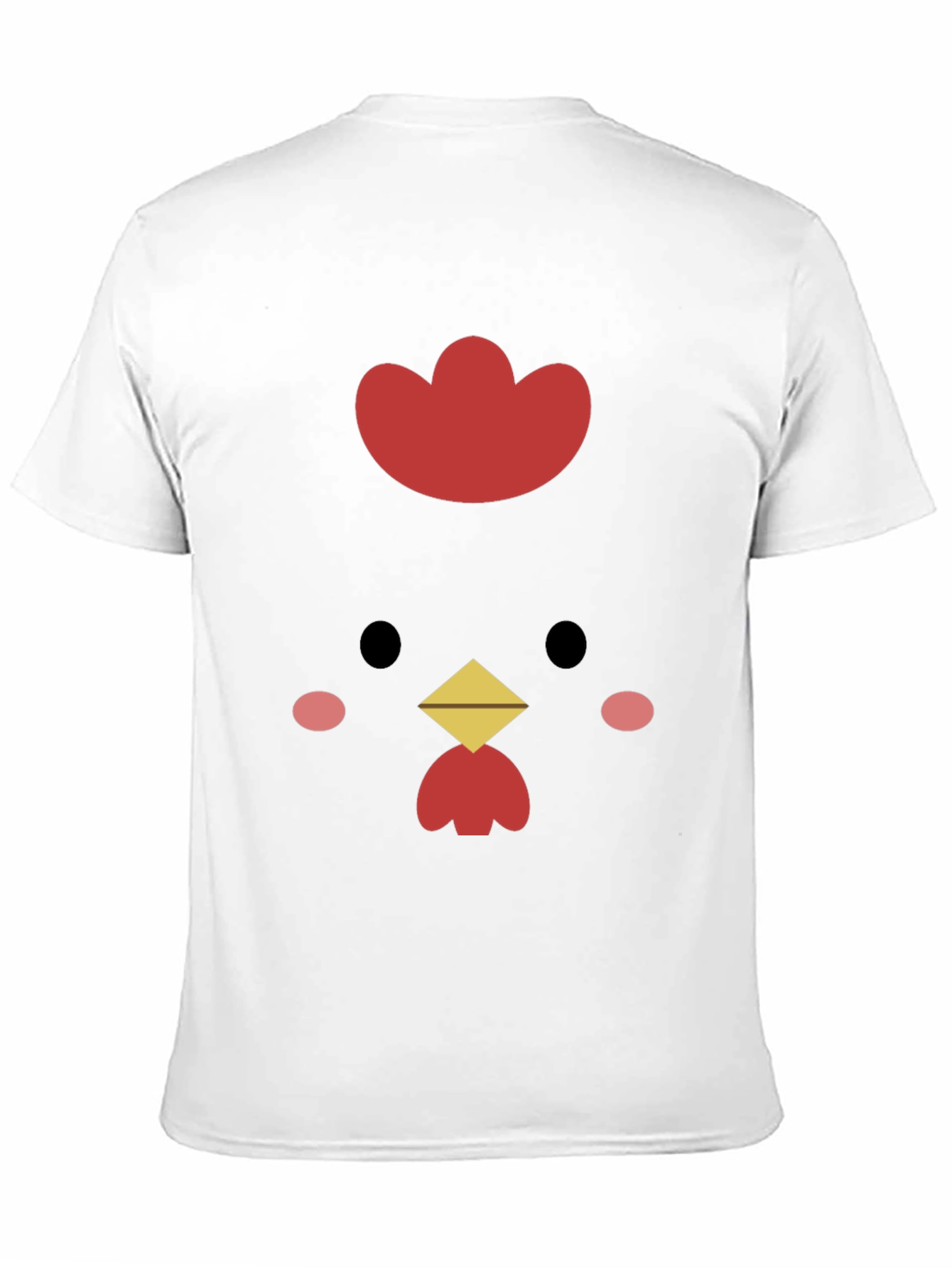 Cute Chicken Graphic Tee - Black
