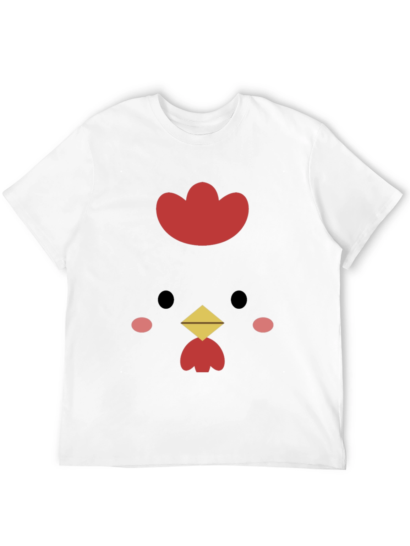 Cute Chicken Graphic Tee - Black