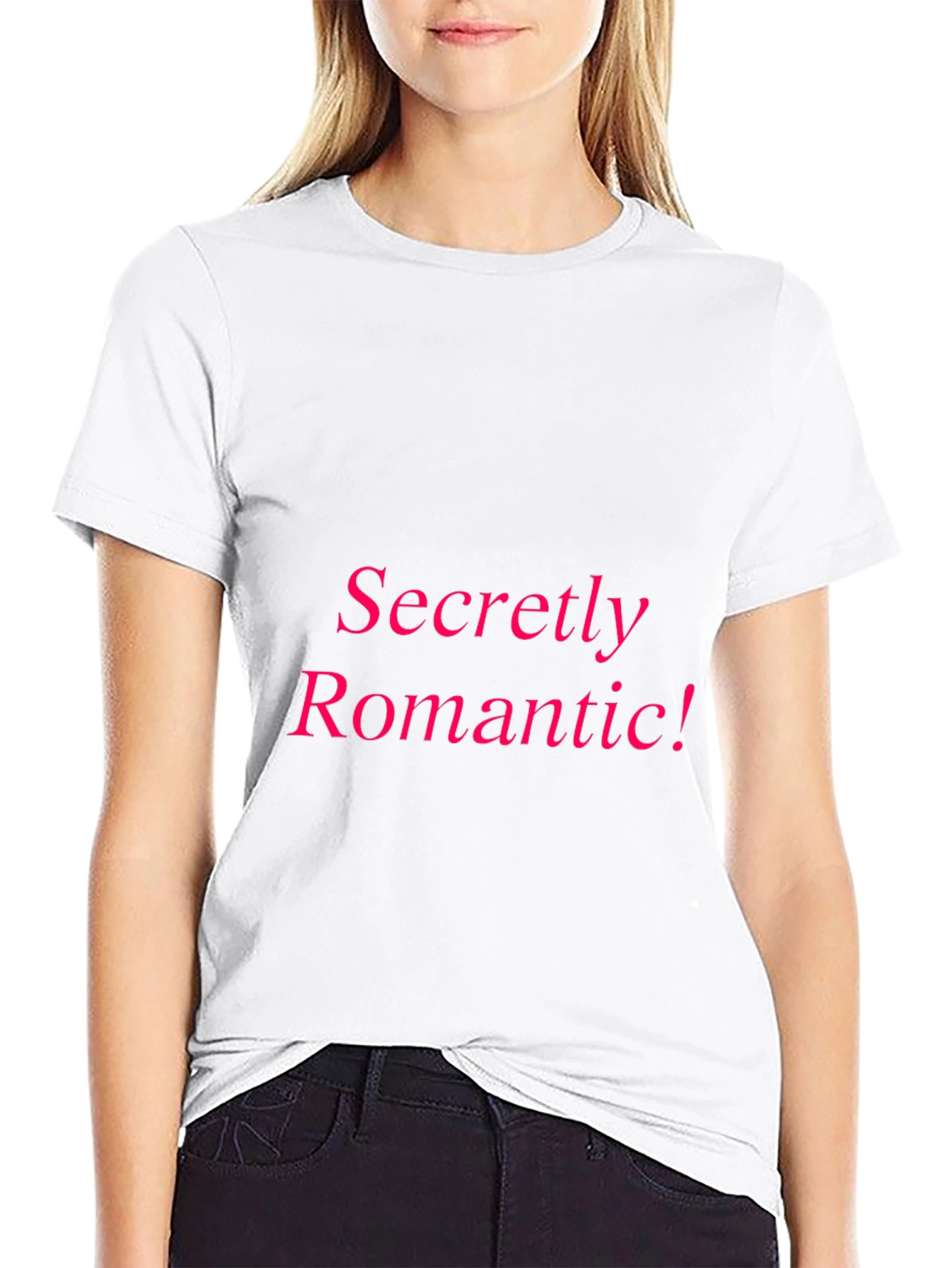 Secretly Romantic Black T-Shirt