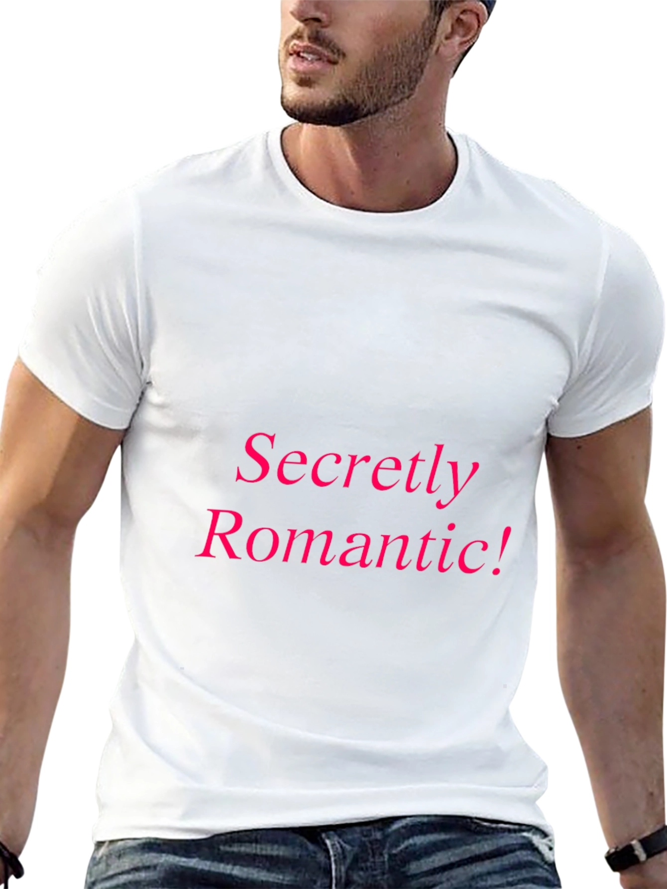 Secretly Romantic Black T-Shirt