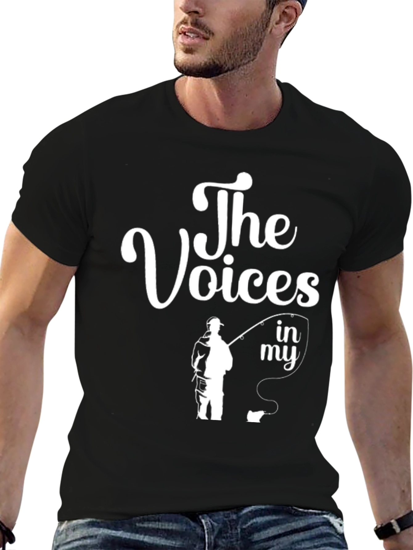The Voices Fishing T-Shirt - Black