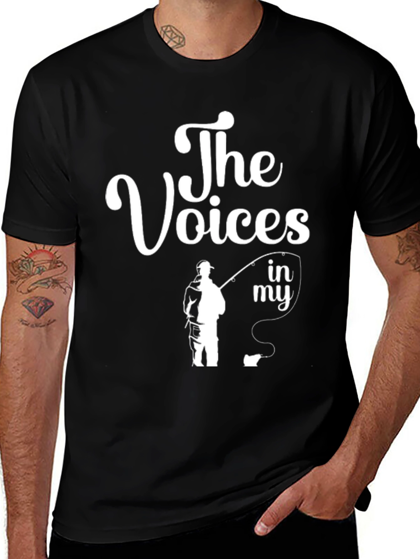 The Voices Fishing T-Shirt - Black