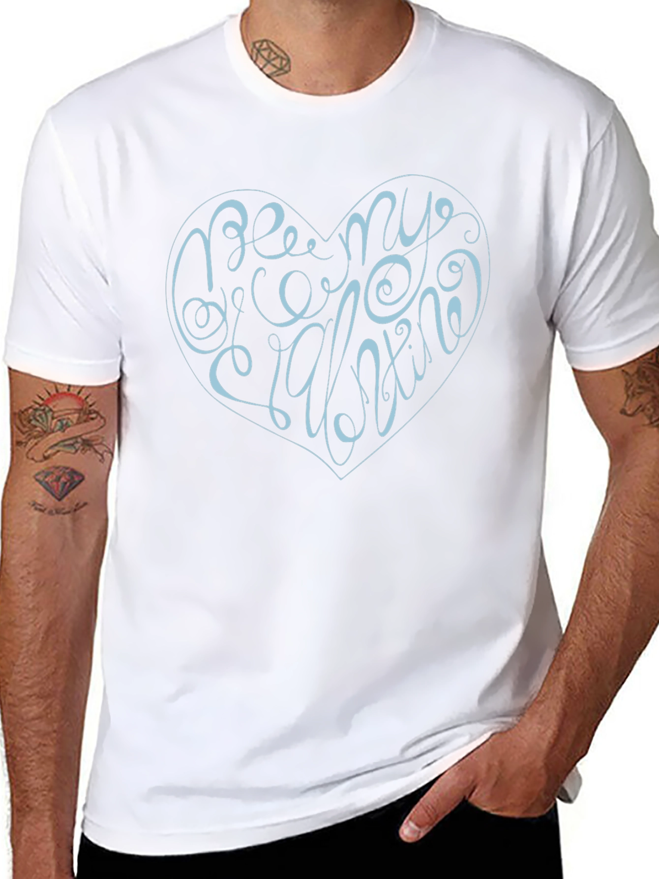 Be My Valentine Graphic T-Shirt - Heart Design