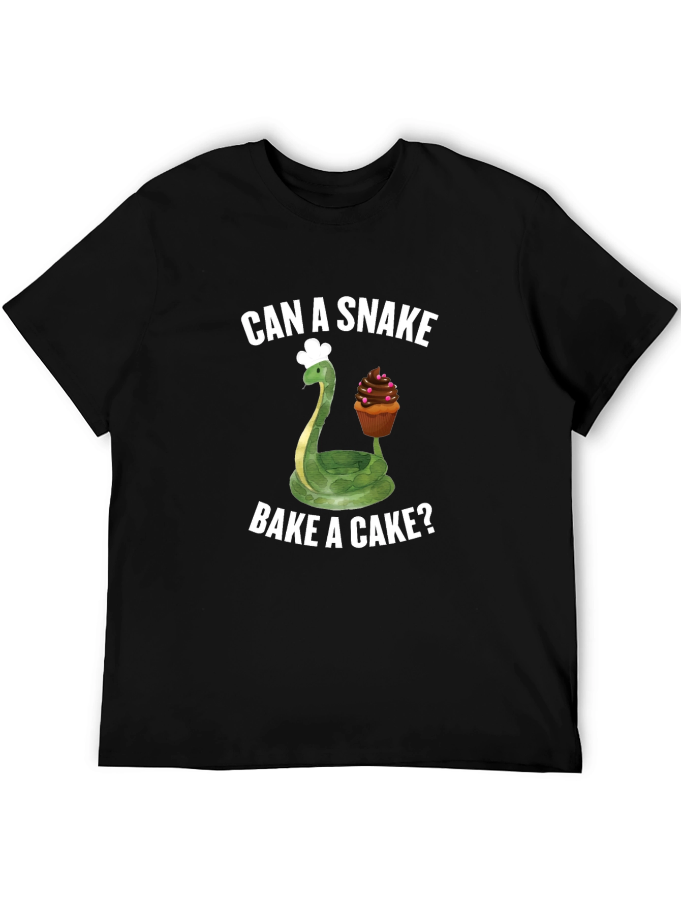 Can A Snake Bake A Cake? Funny T-Shirt