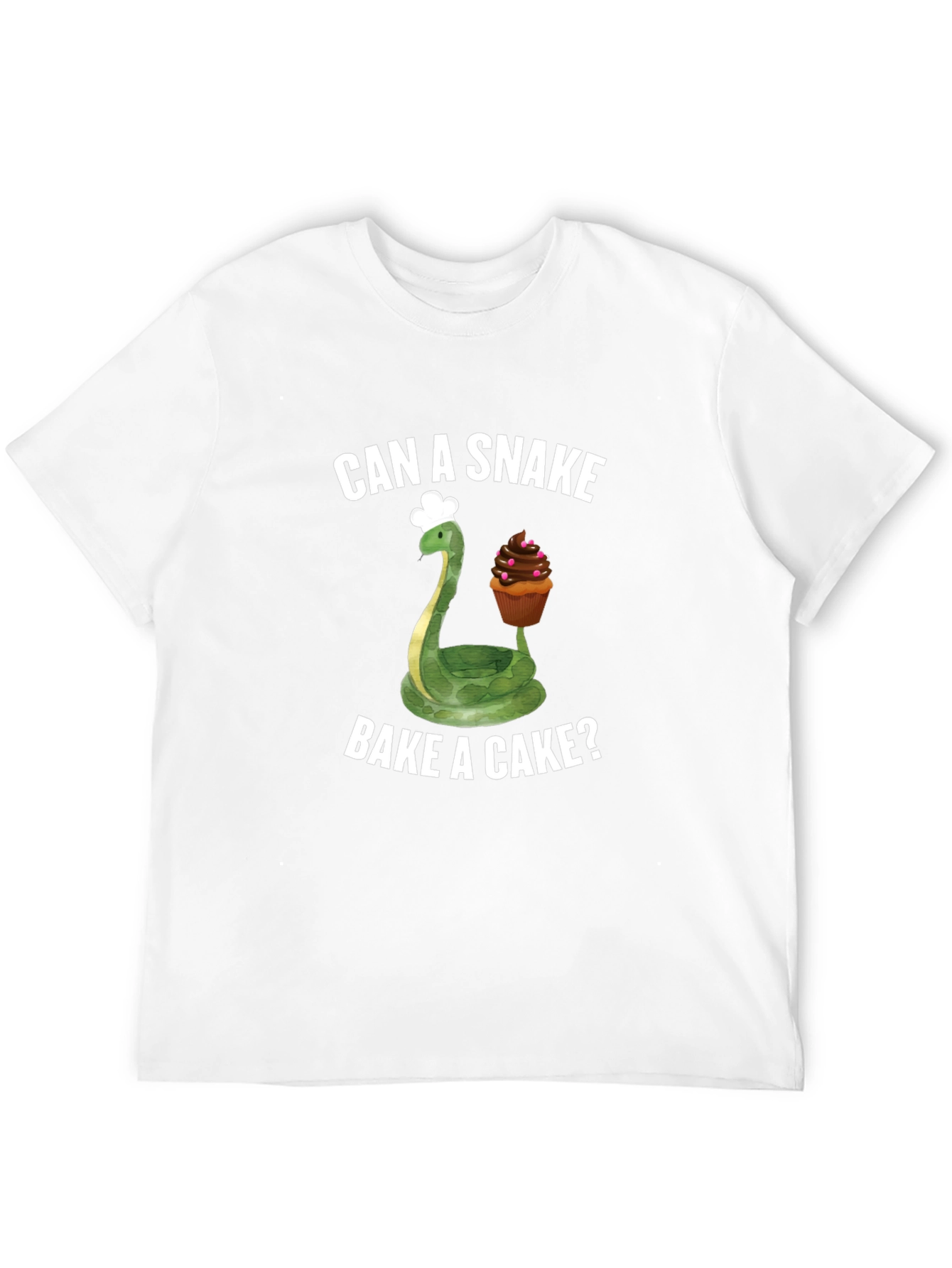 Can A Snake Bake A Cake? Funny T-Shirt