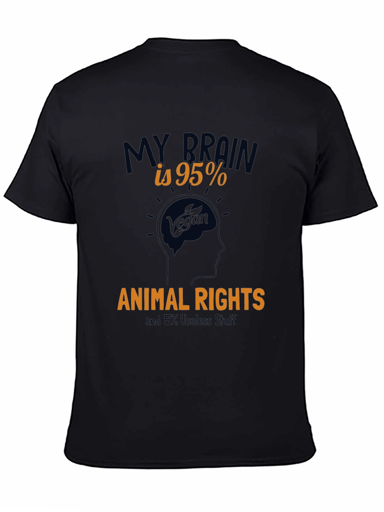 Vegan Animal Rights T-Shirt - 95% Brain Power!