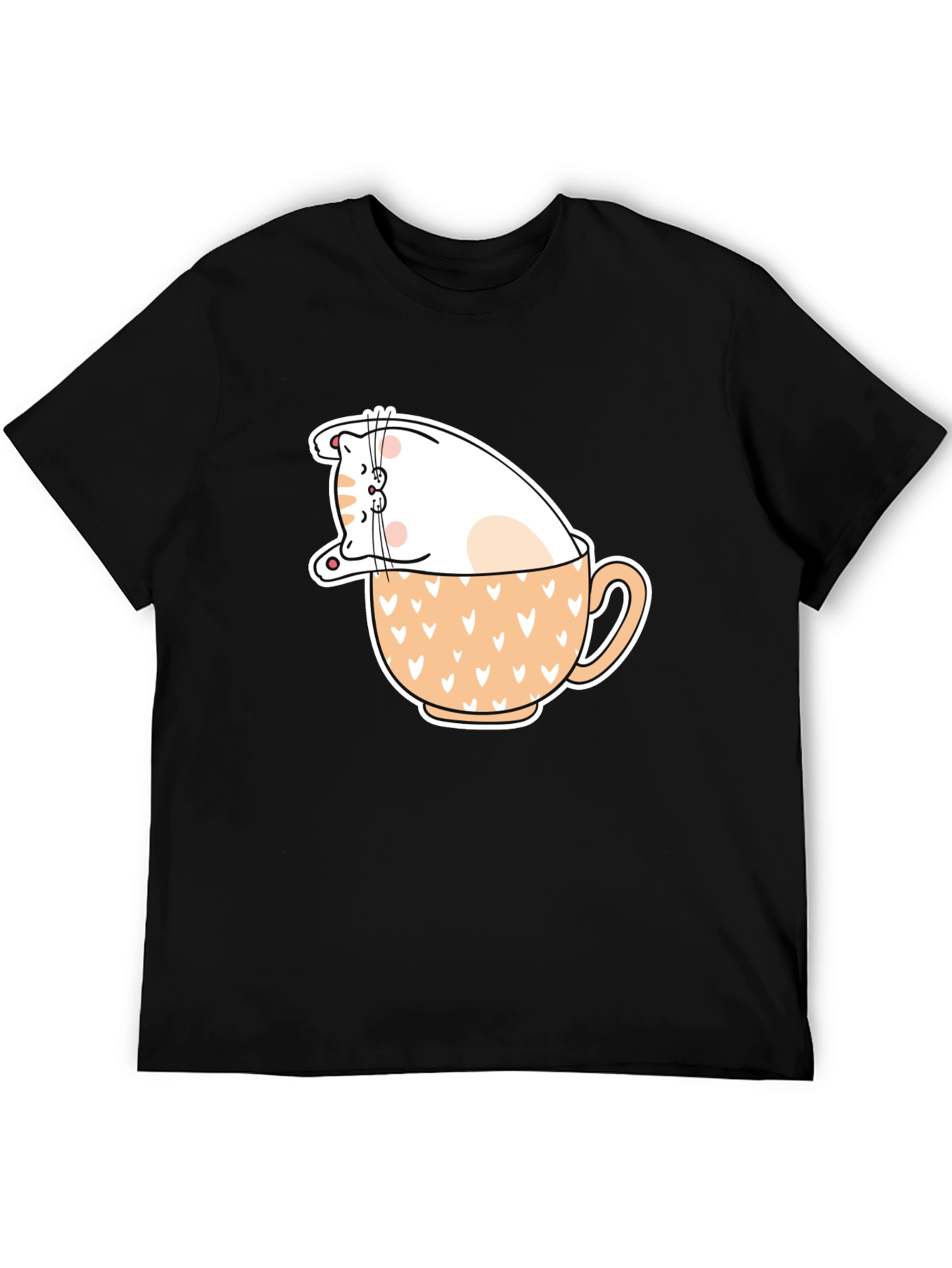 Cat in Cup T-Shirt - Cute Animal Graphic Tee