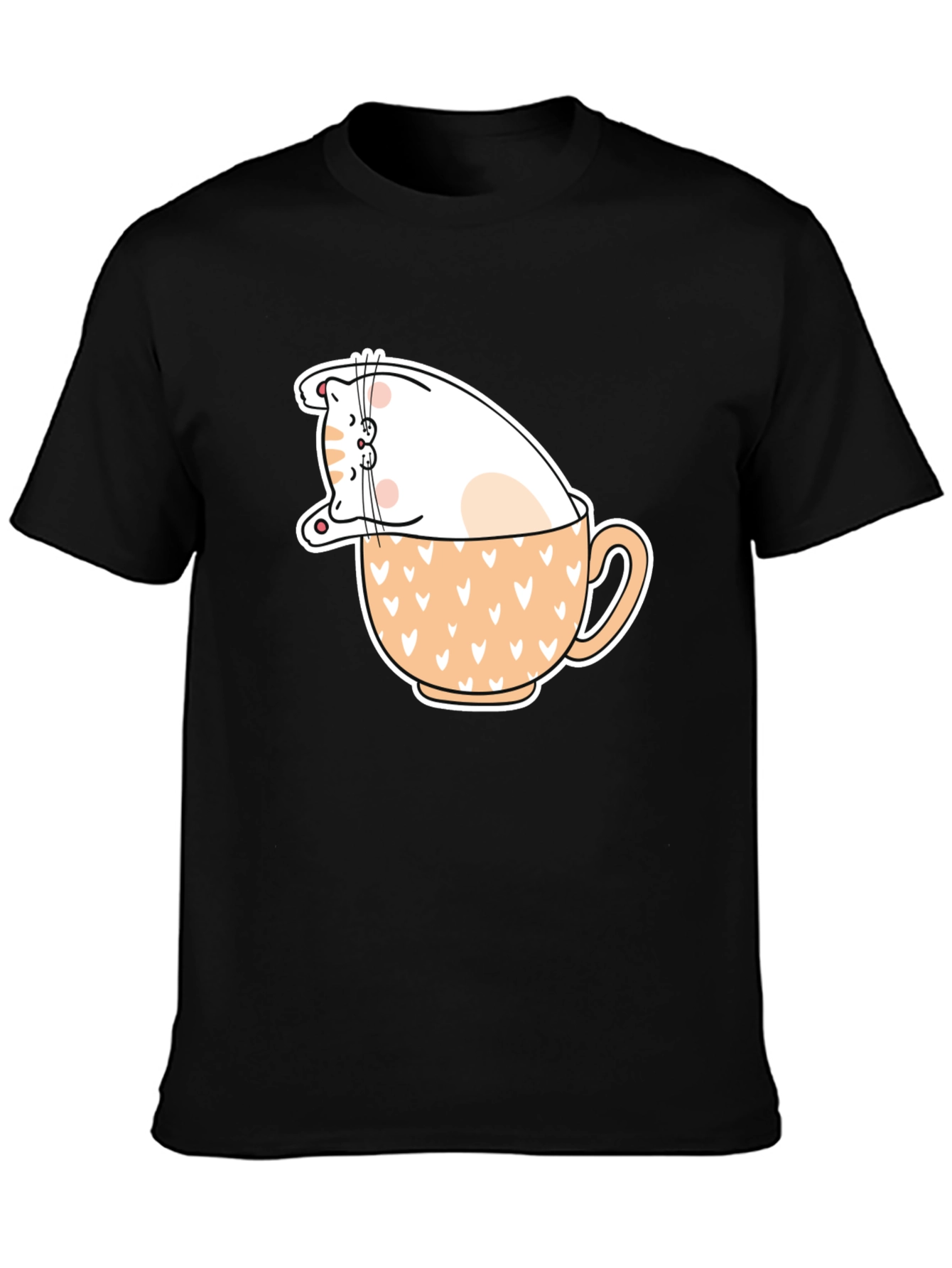 Cat in Cup T-Shirt - Cute Animal Graphic Tee