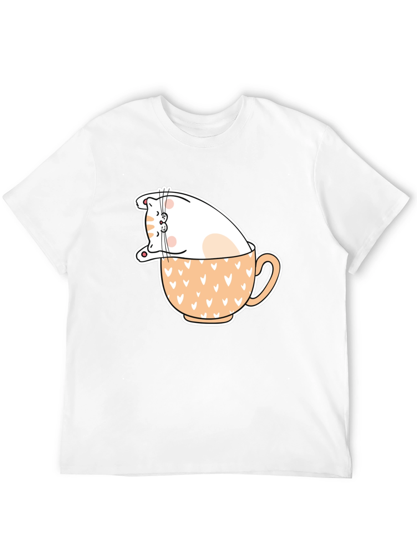 Cat in Cup T-Shirt - Cute Animal Graphic Tee