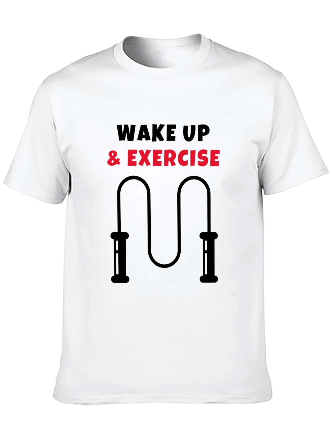 Wake Up & Exercise Black T-Shirt