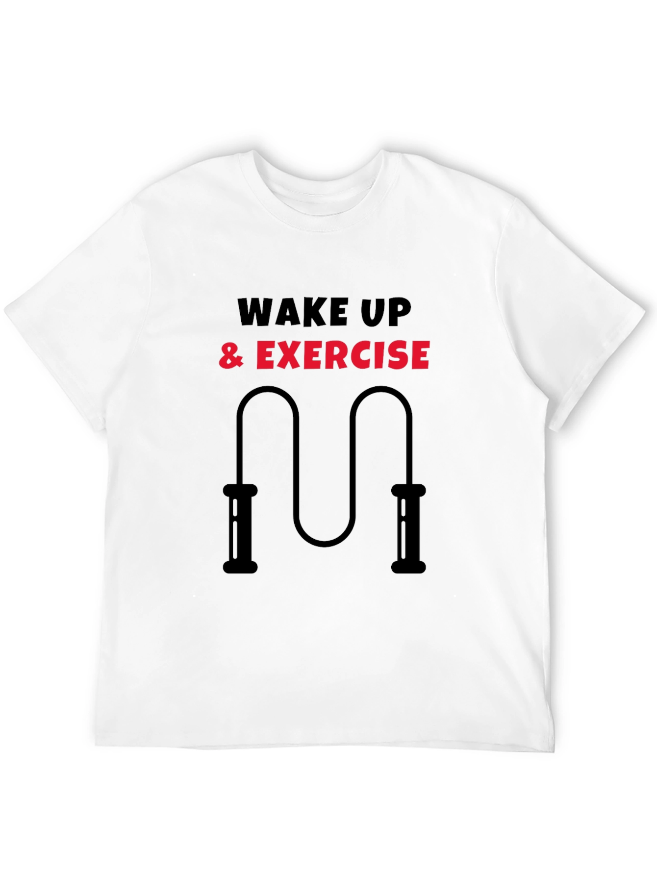 Wake Up & Exercise Black T-Shirt