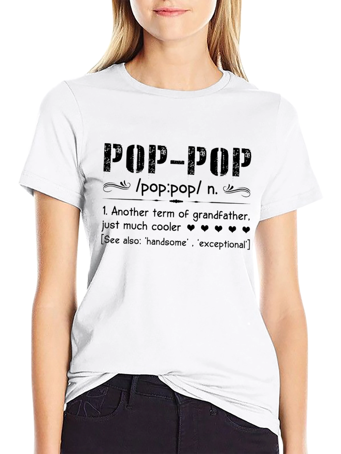 Pop-Pop Definition T-Shirt - Cool Grandfather Tee