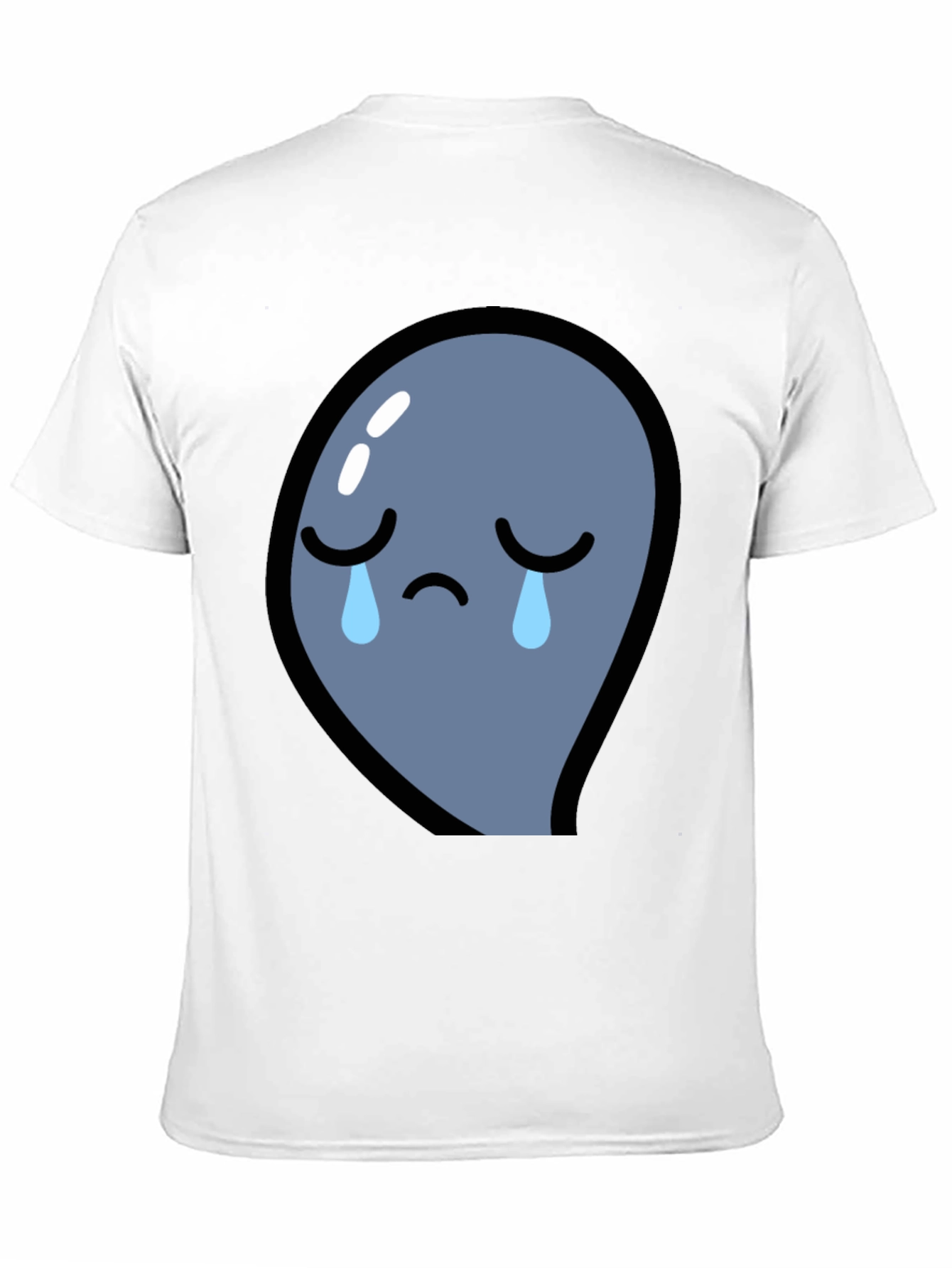 Sad Blob T-Shirt - Black Cotton Blend