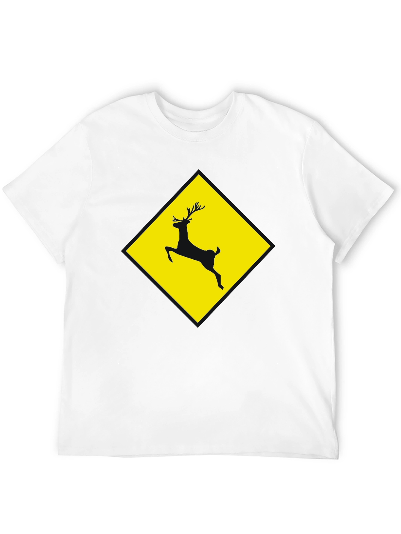Deer Crossing Graphic Tee - Black