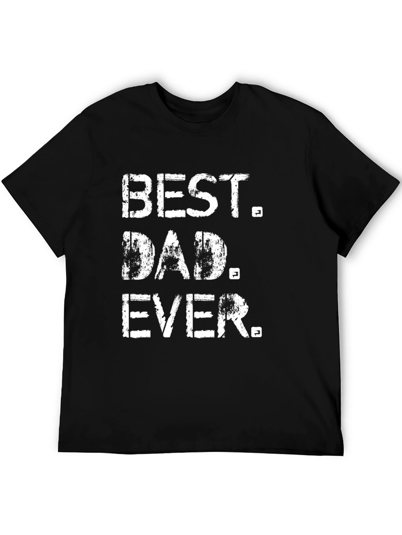 Best Dad Ever Black Graphic T-Shirt