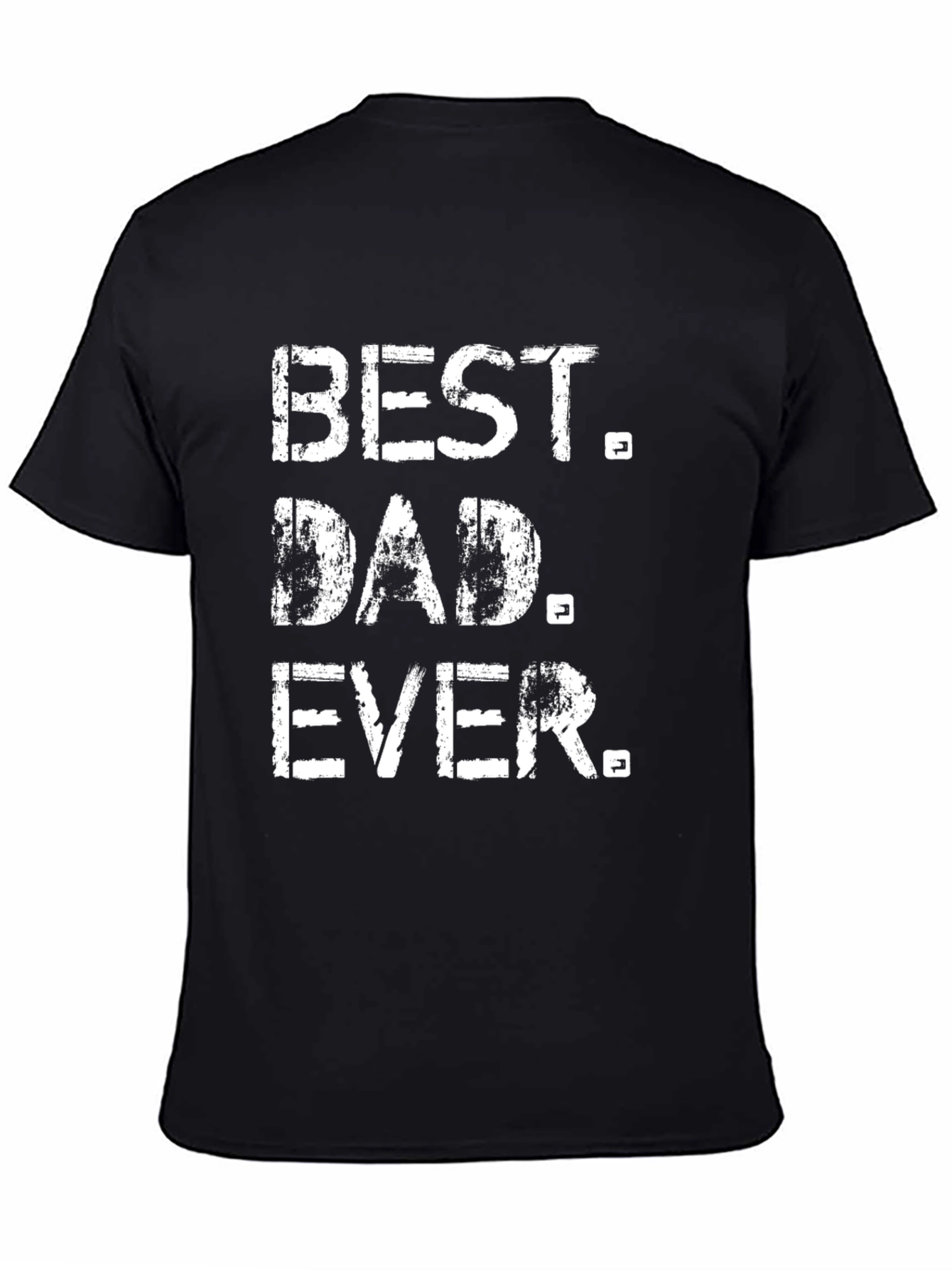 Best Dad Ever Black Graphic T-Shirt