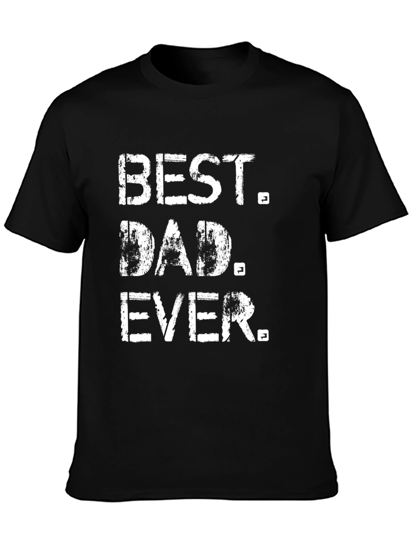 Best Dad Ever Black Graphic T-Shirt
