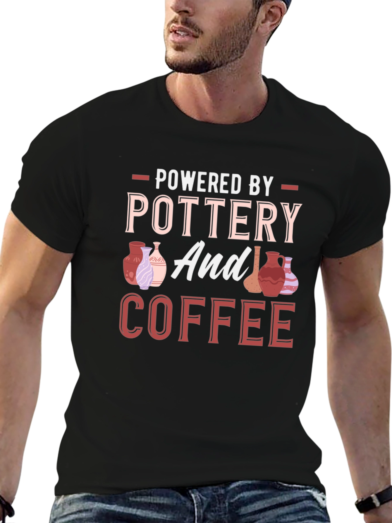 Pottery and Coffee Graphic T-Shirt