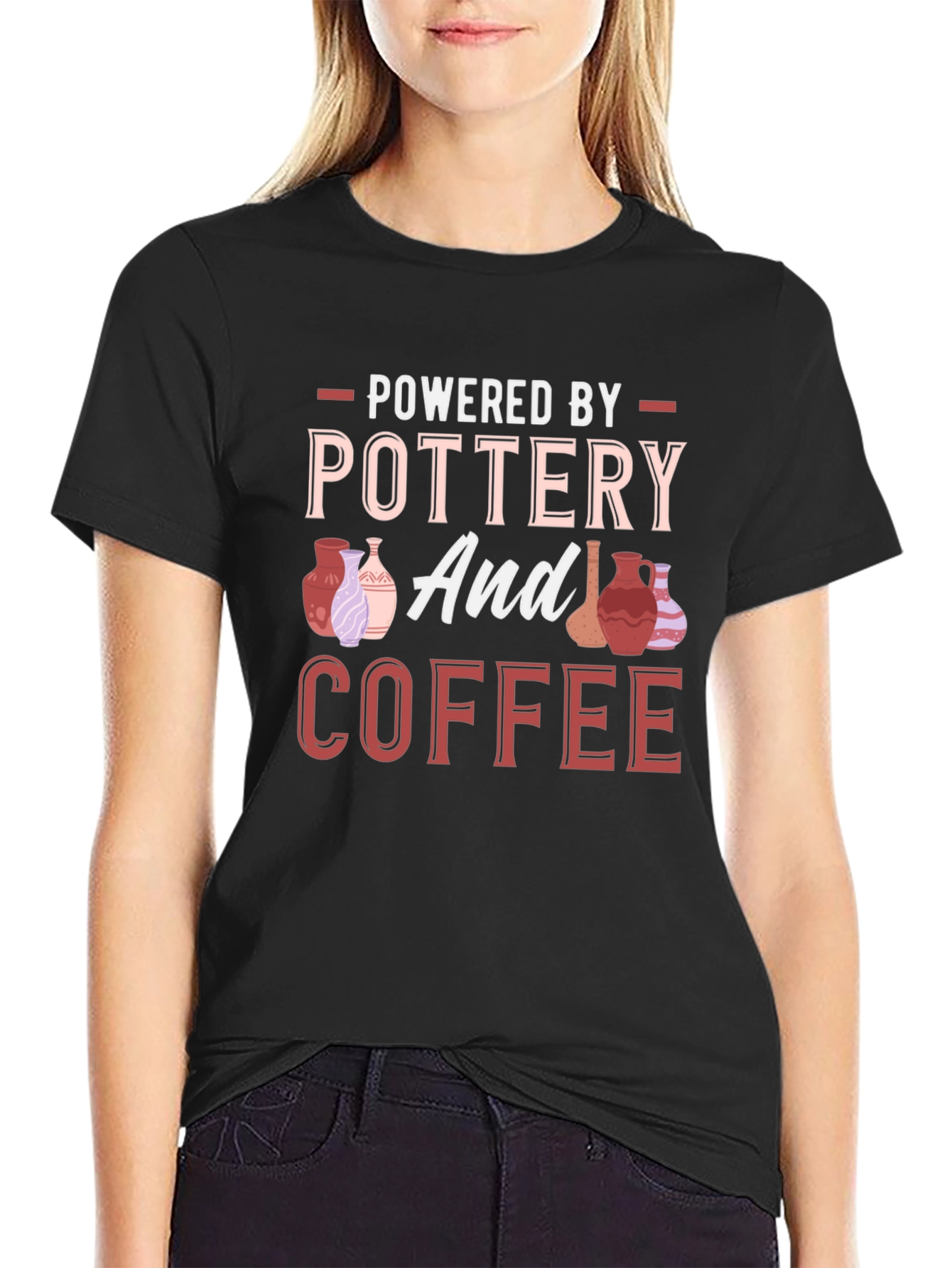 Pottery and Coffee Graphic T-Shirt
