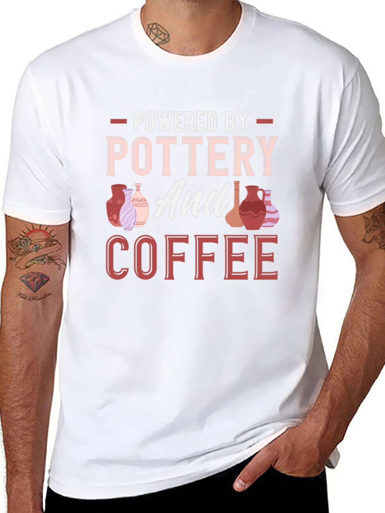 Pottery and Coffee Graphic T-Shirt