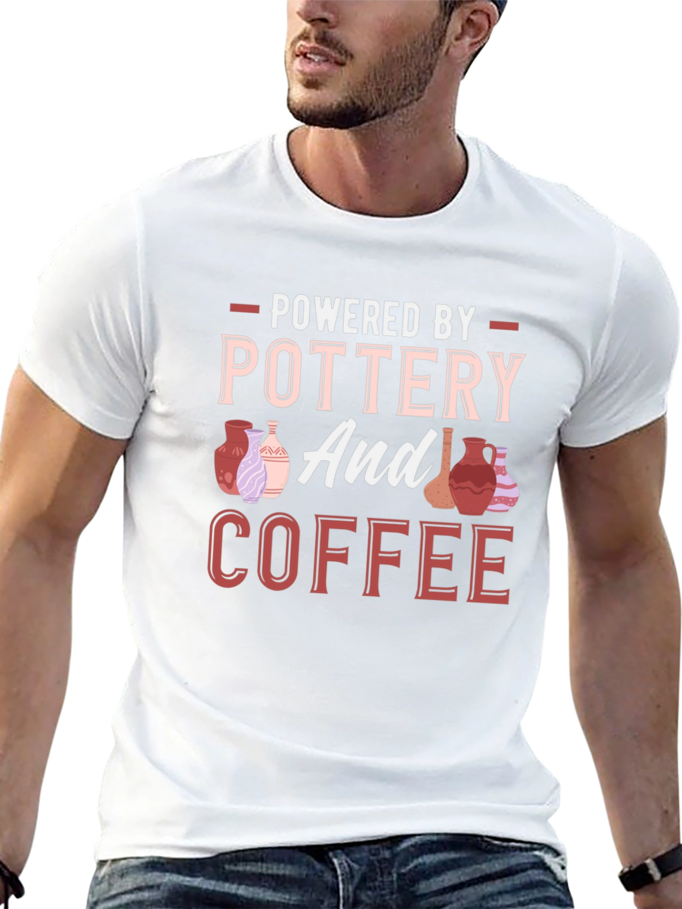 Pottery and Coffee Graphic T-Shirt
