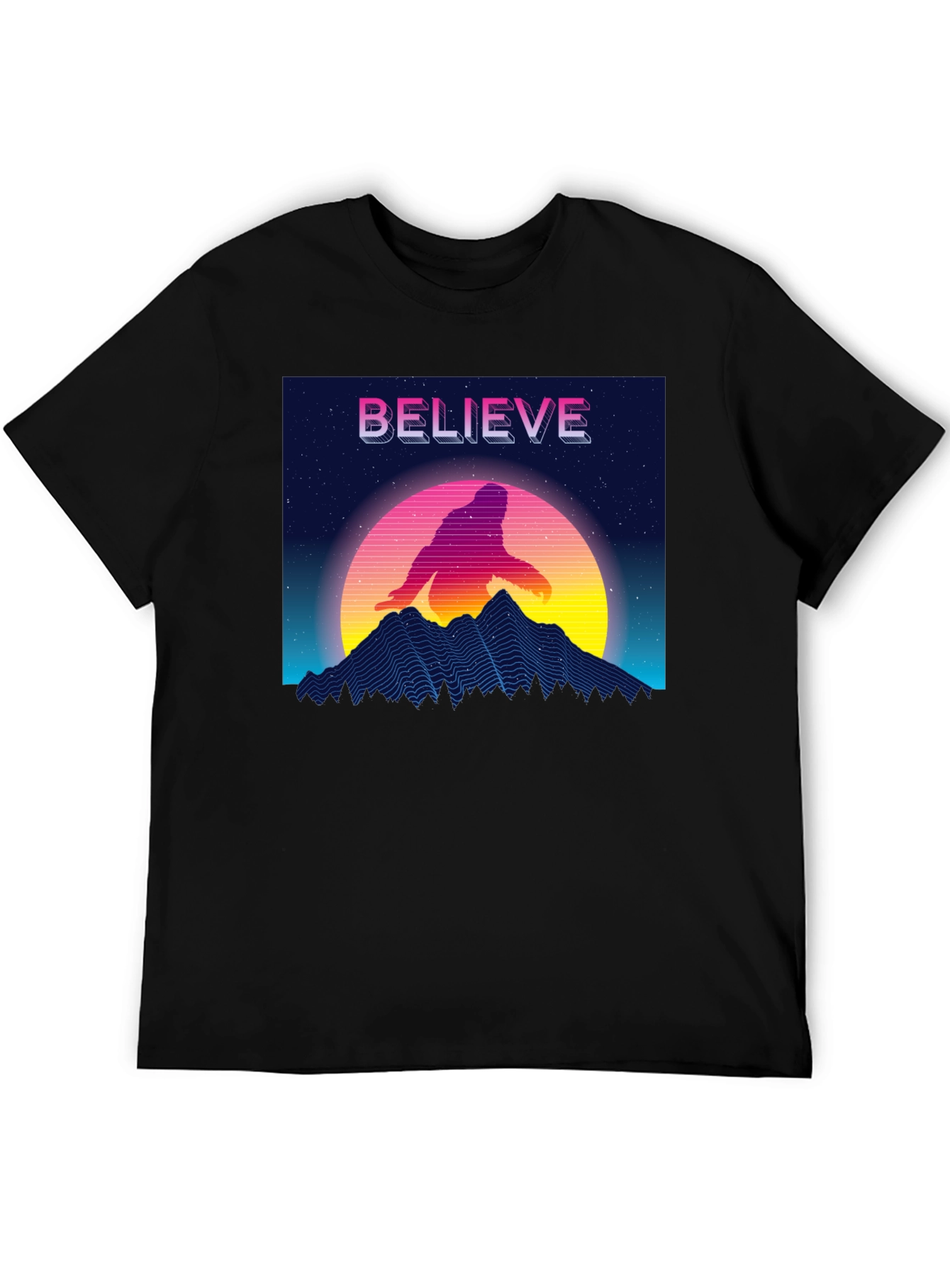 Believe Retro Sasquatch T-Shirt
