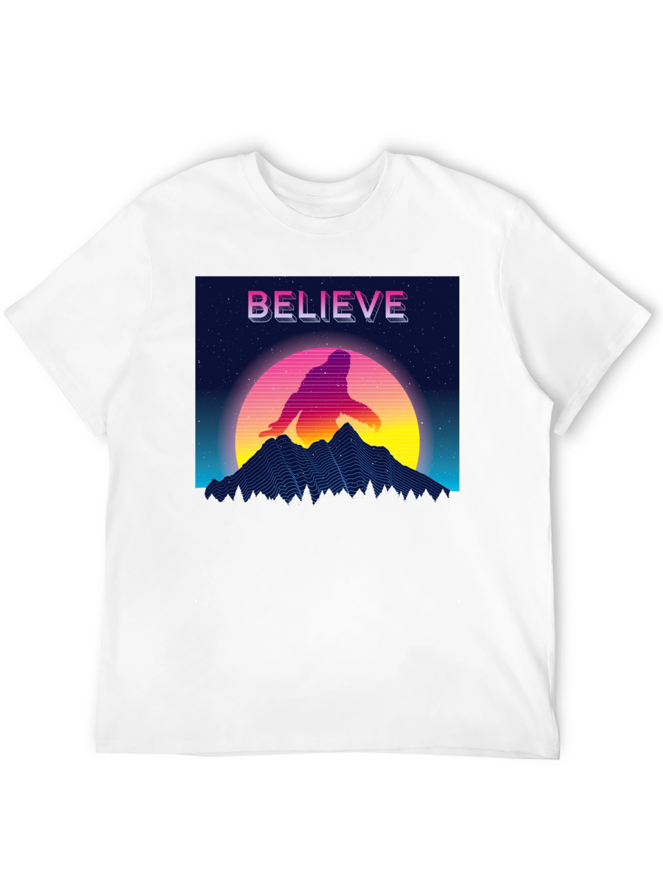 Believe Retro Sasquatch T-Shirt