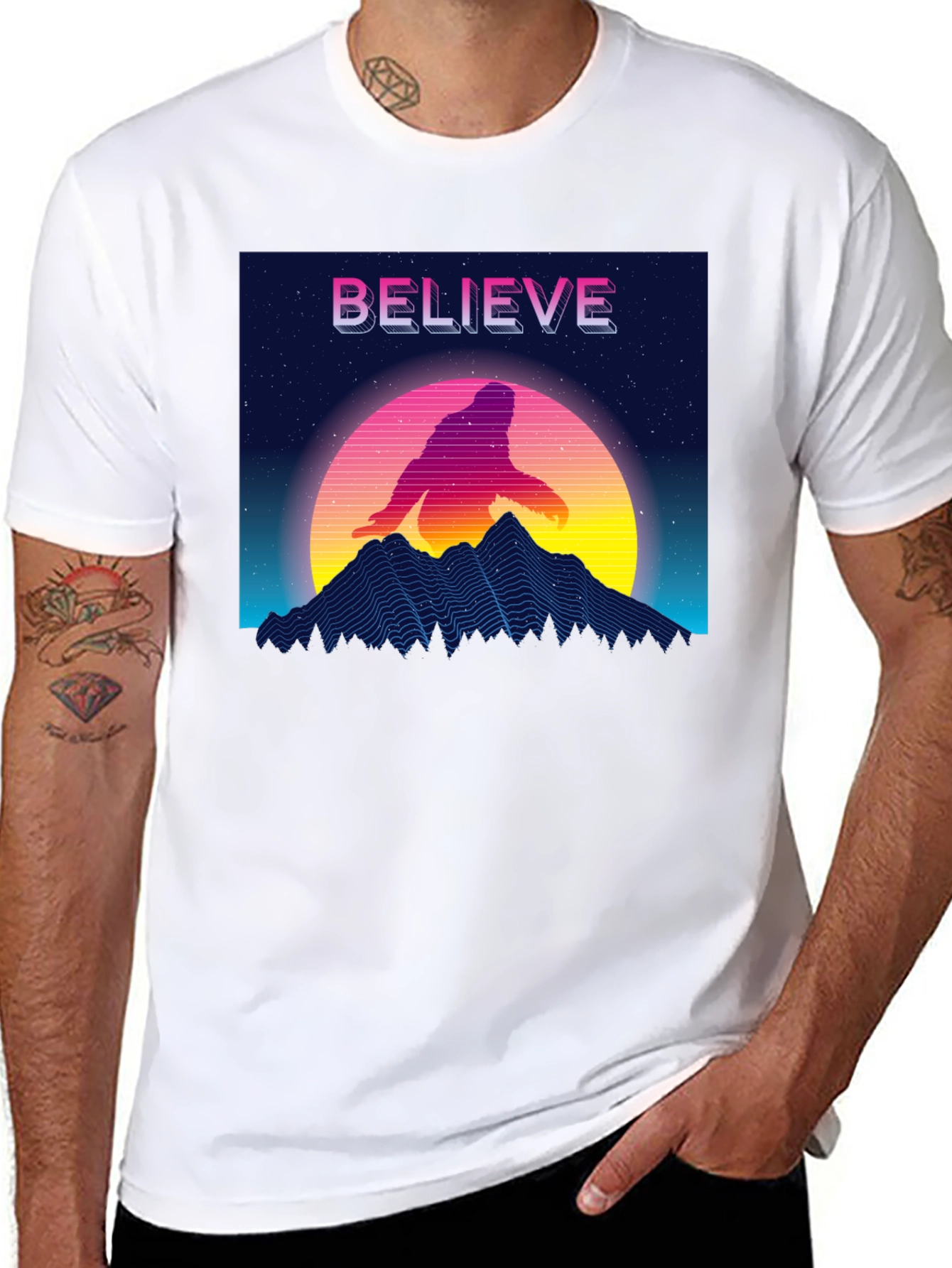 Believe Retro Sasquatch T-Shirt