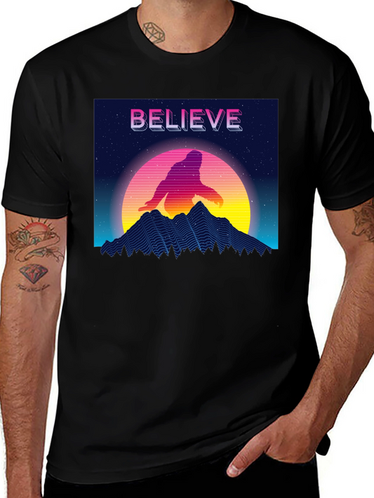 Believe Retro Sasquatch T-Shirt