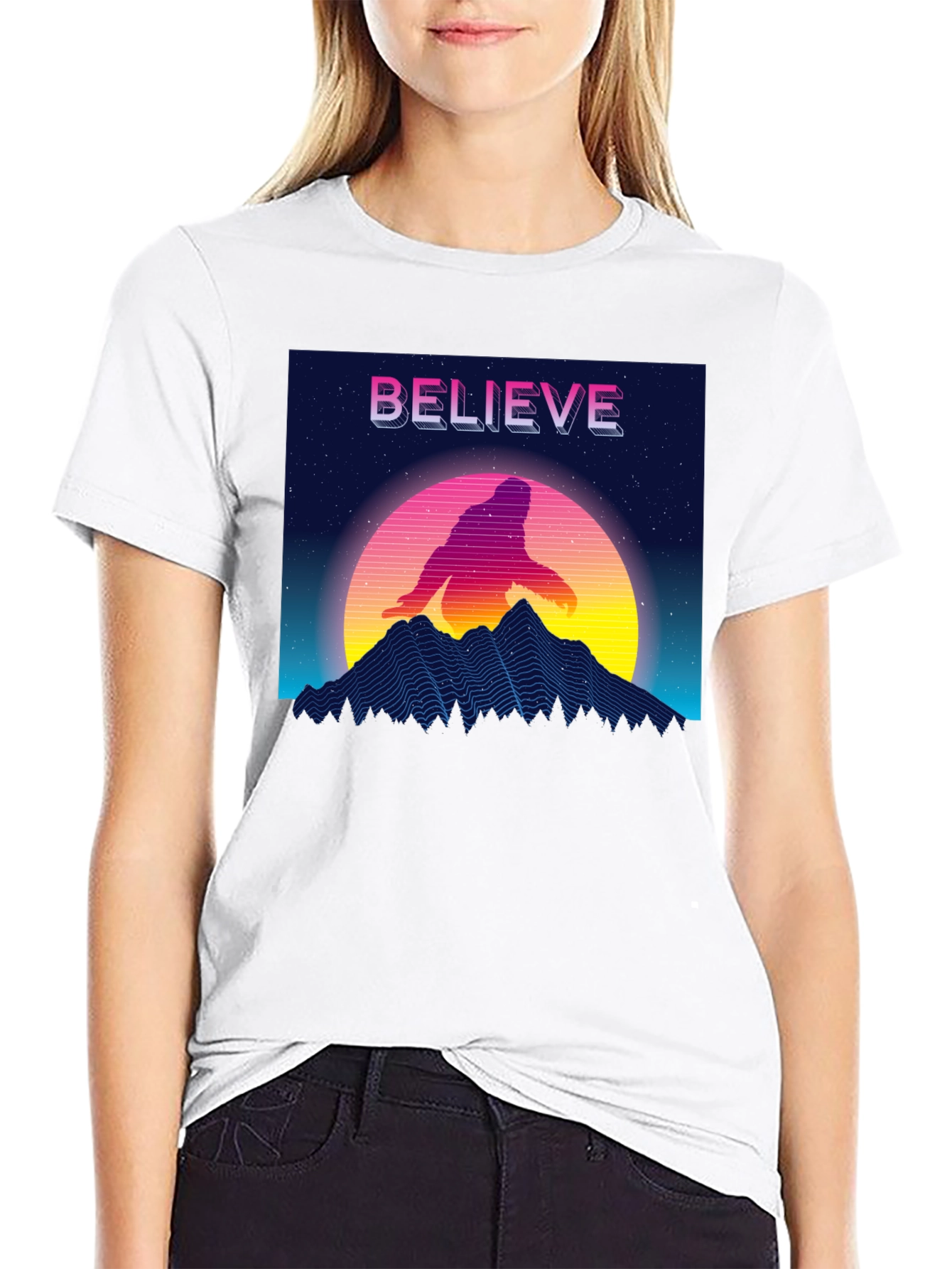 Believe Retro Sasquatch T-Shirt