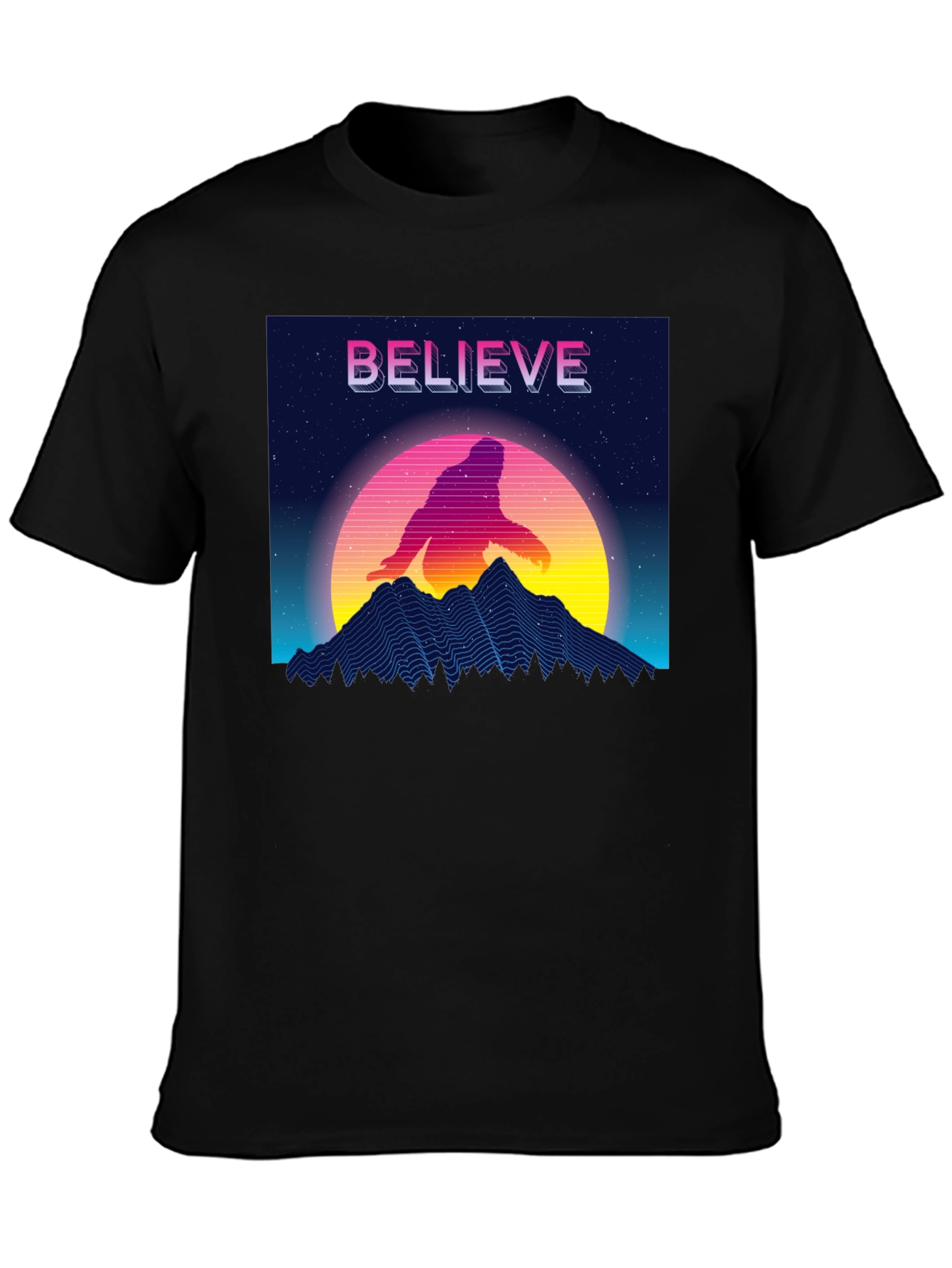 Believe Retro Sasquatch T-Shirt