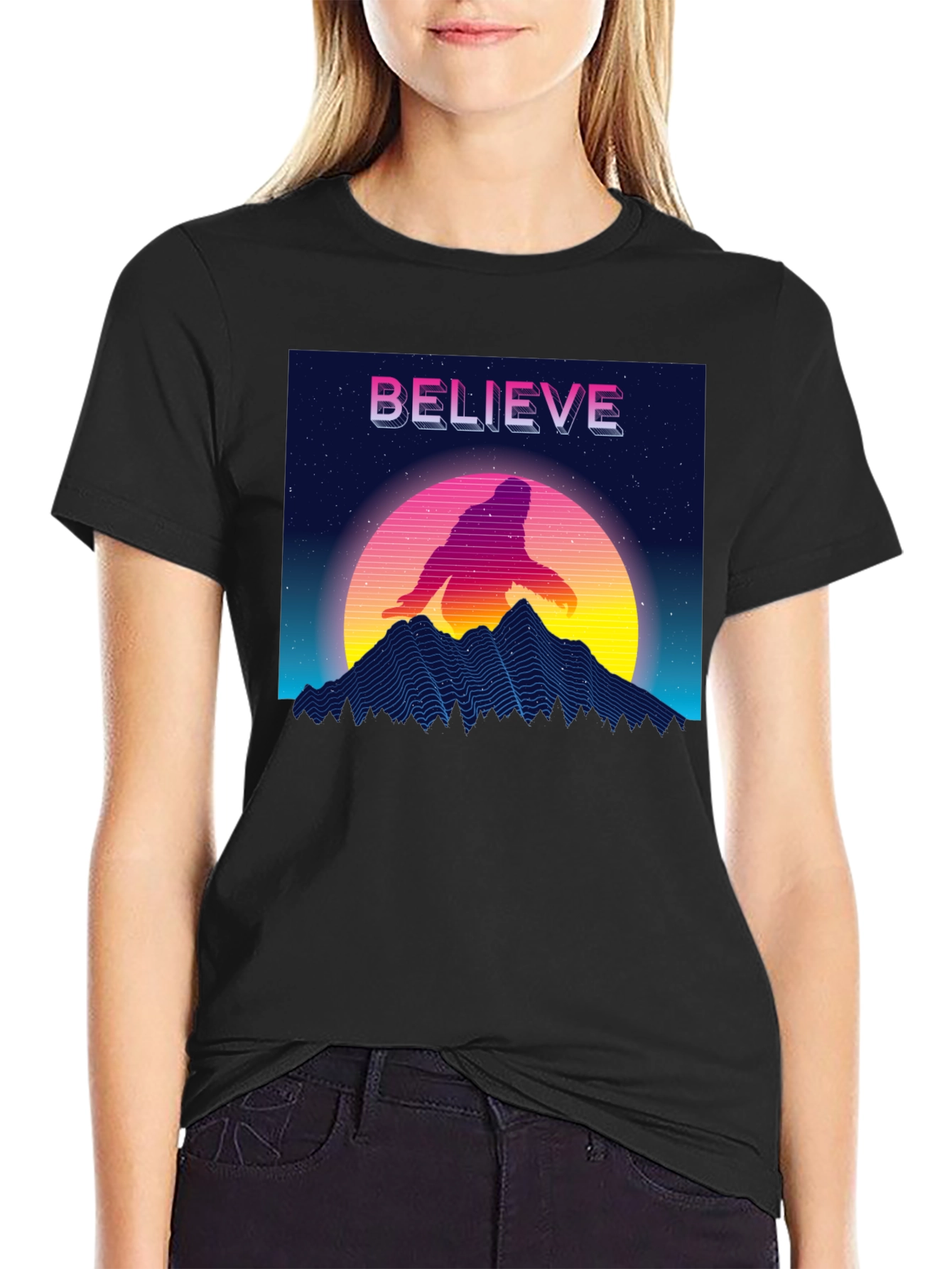 Believe Retro Sasquatch T-Shirt