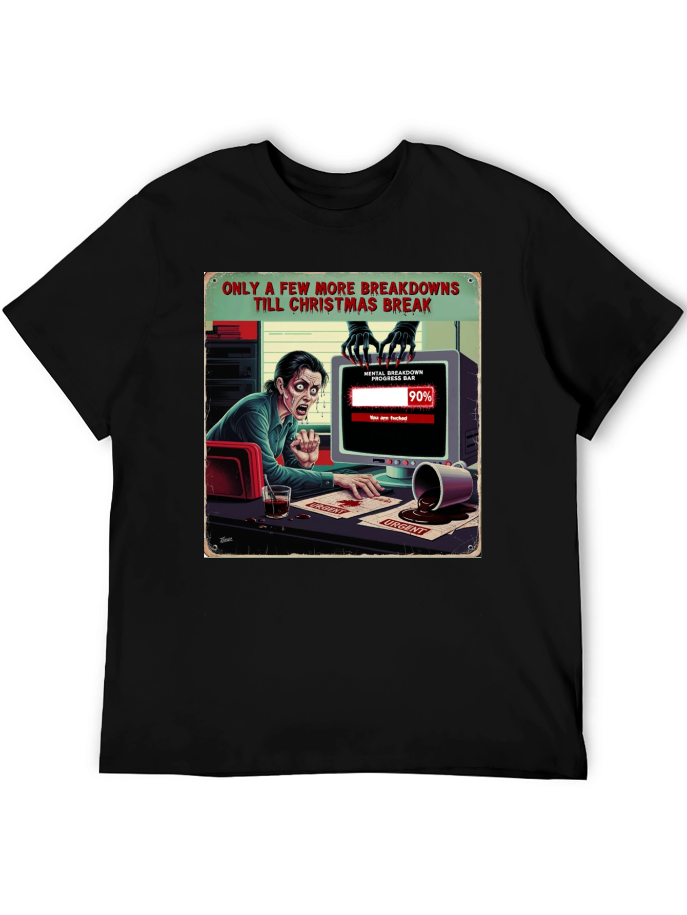 Christmas Breakdown T-Shirt Funny Holiday Tee