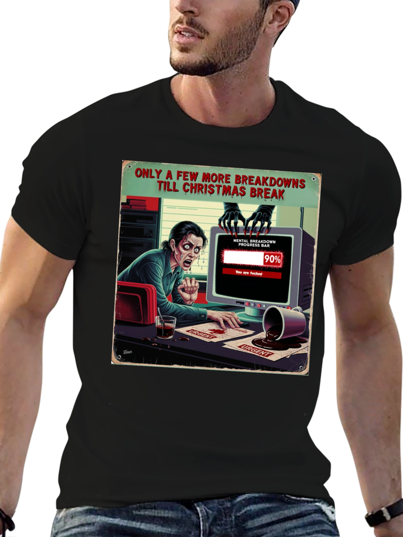 Christmas Breakdown T-Shirt Funny Holiday Tee