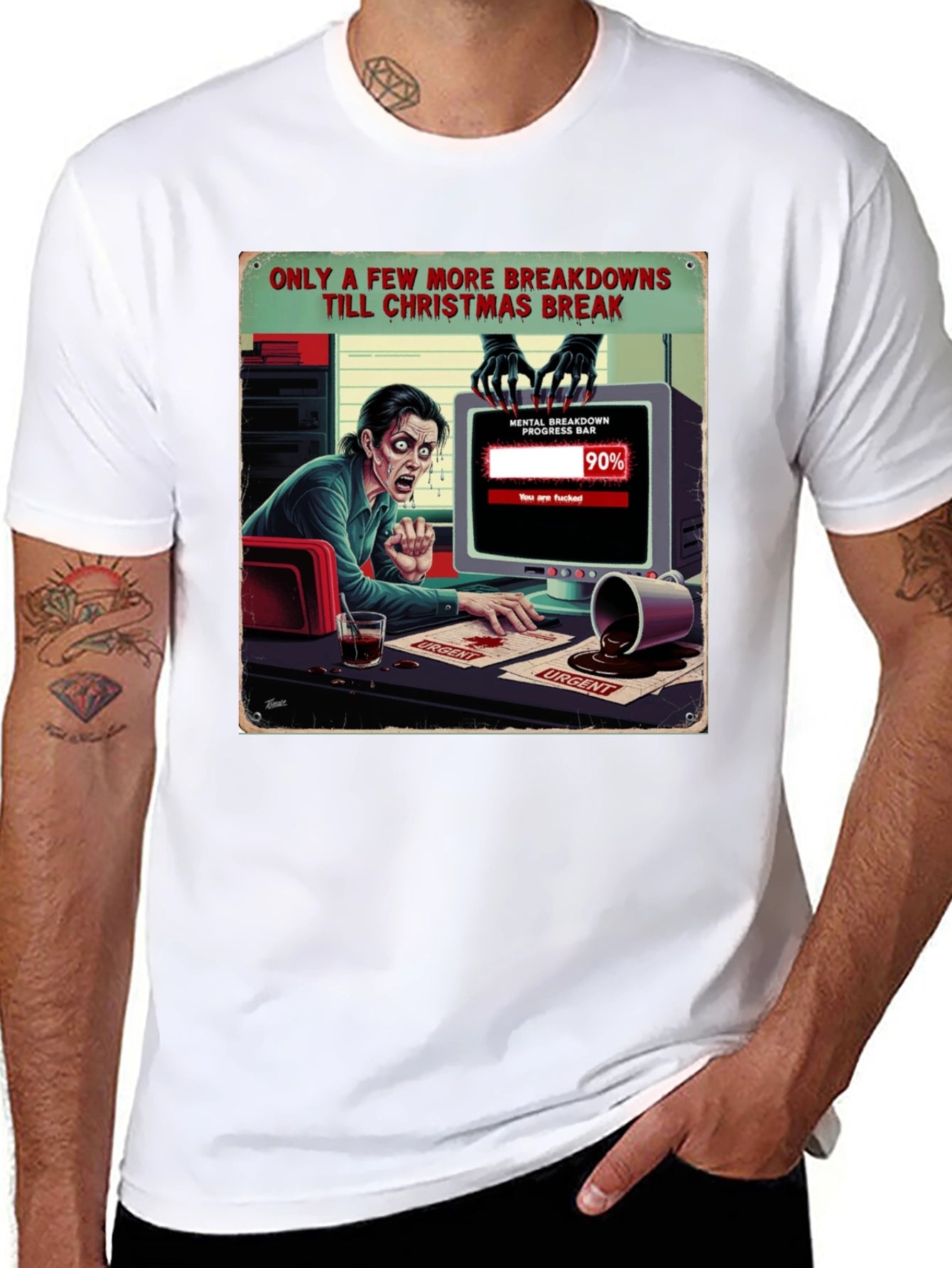 Christmas Breakdown T-Shirt Funny Holiday Tee
