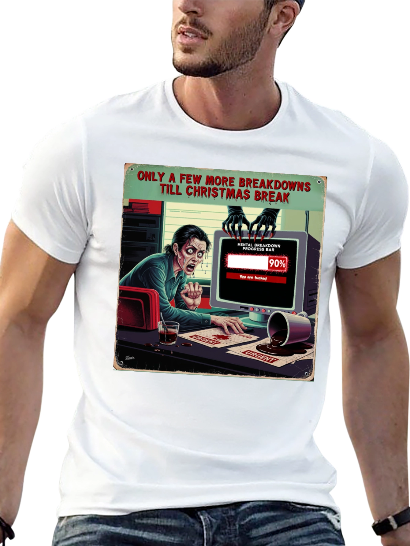 Christmas Breakdown T-Shirt Funny Holiday Tee