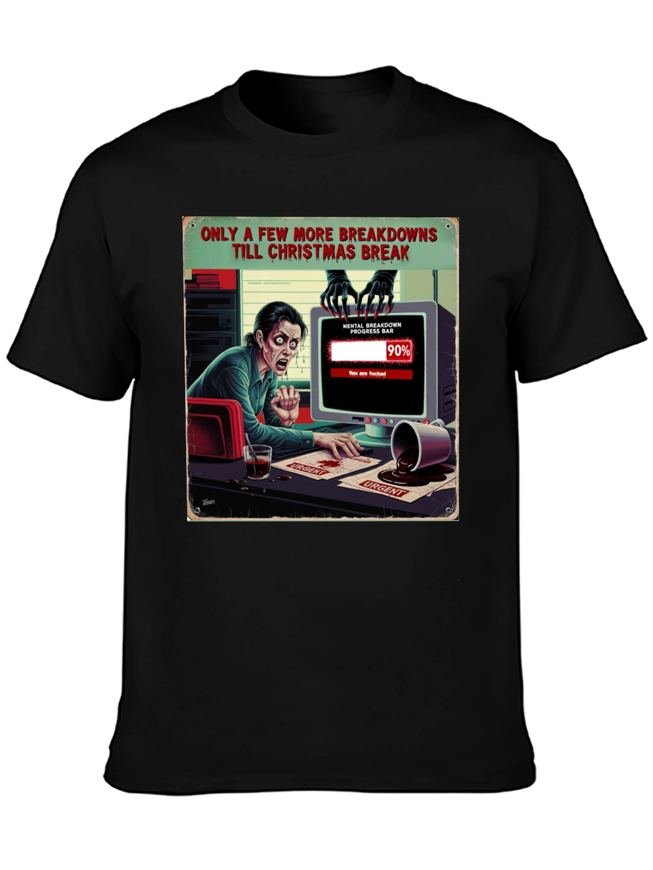 Christmas Breakdown T-Shirt Funny Holiday Tee